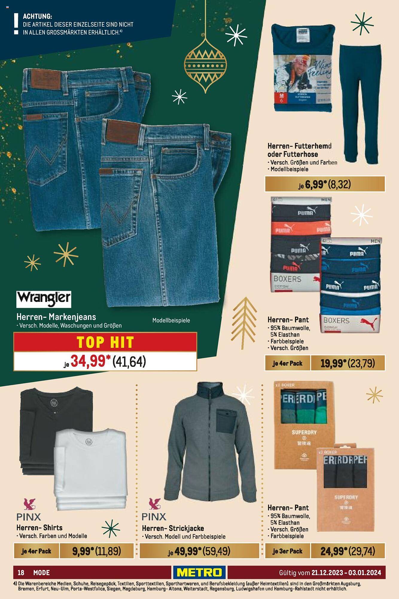 Metro Prospekt 21 Dez – 3 Jan 2024 Seite 18