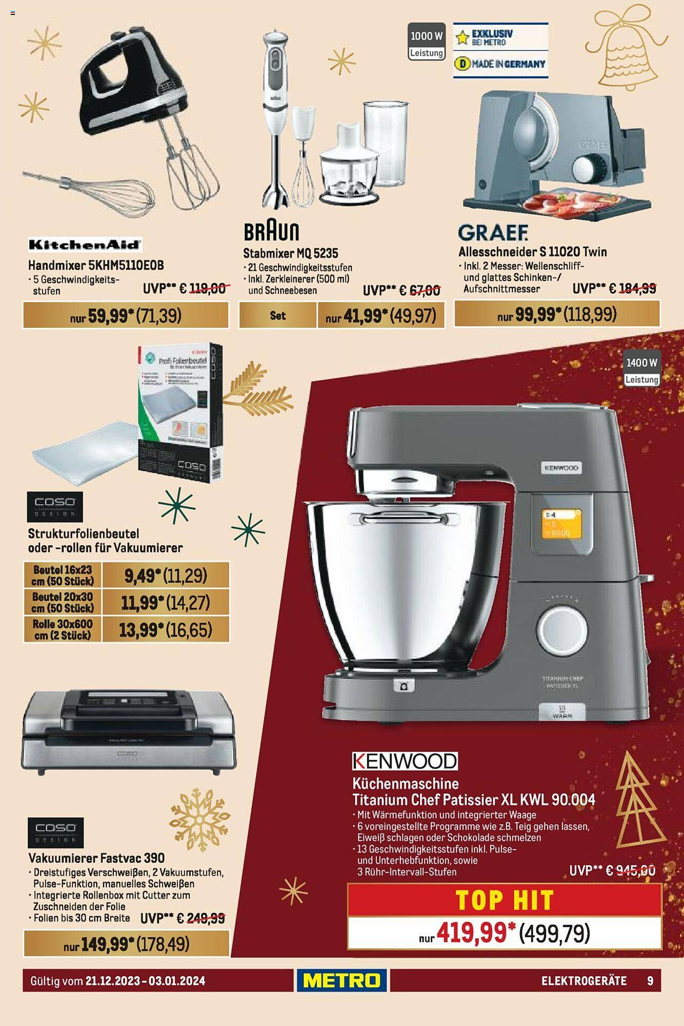 Metro Prospekt 21 Dez – 3 Jan 2024 Seite 9