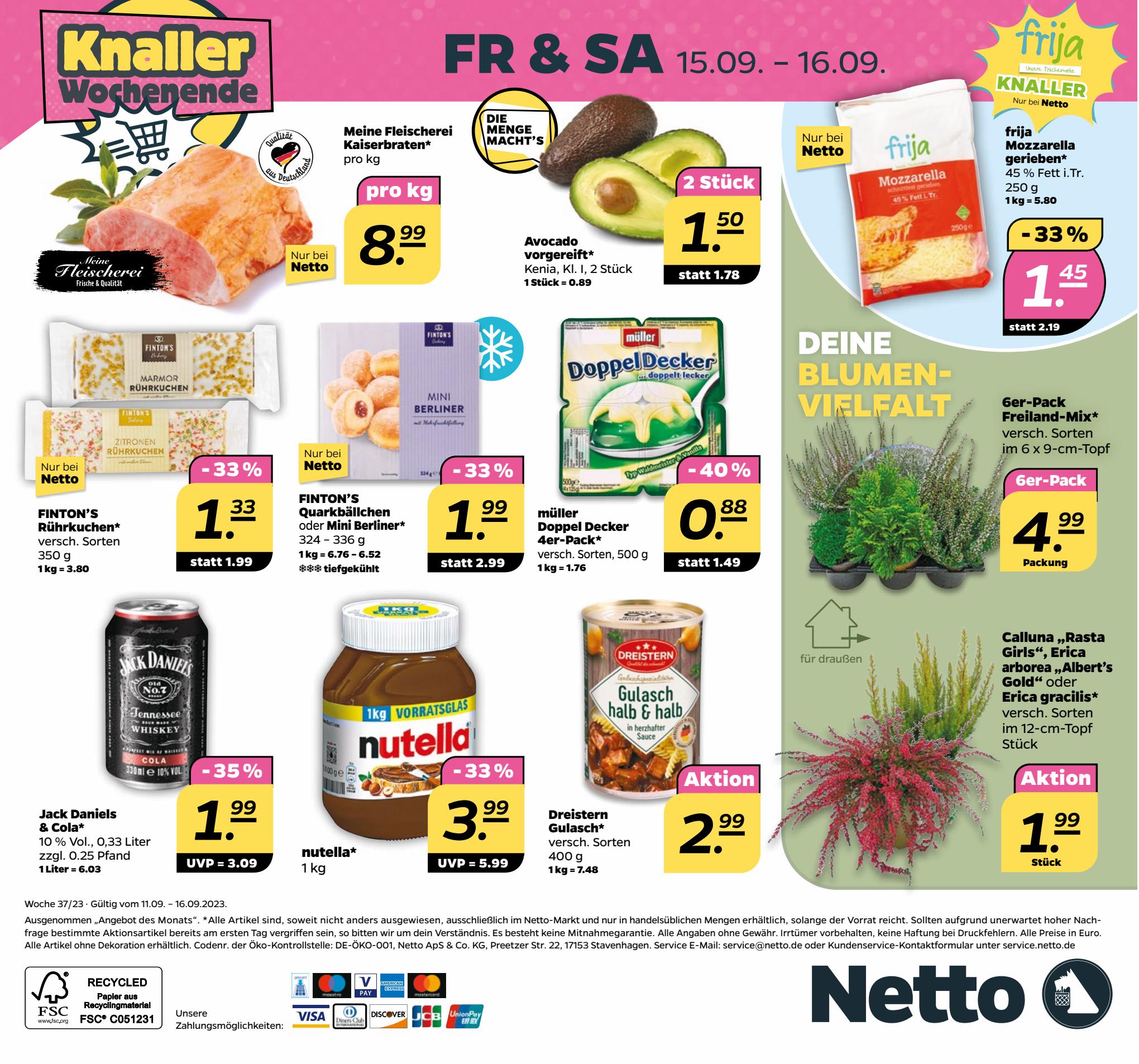 Netto Prospekt 10 – 16 September 2023 Seite 32
