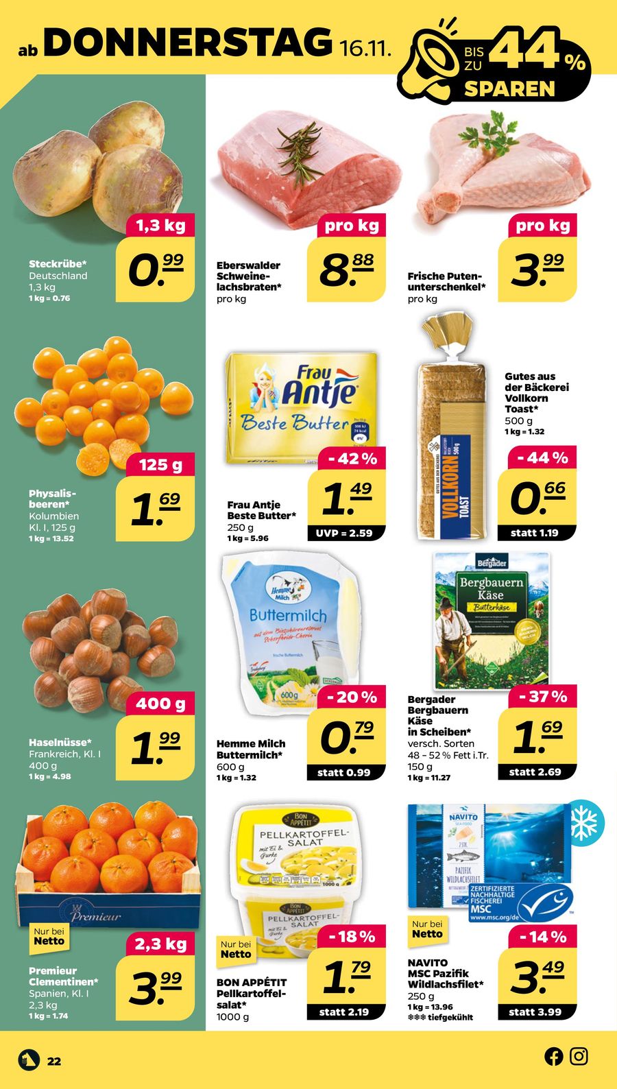 Netto Prospekt 13 – 18 November 2023 Seite 22