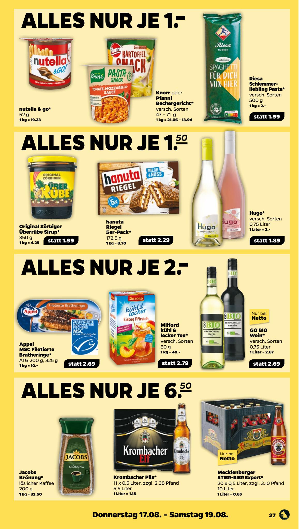 Netto Prospekt 13 – 19 August 2023 Seite 27