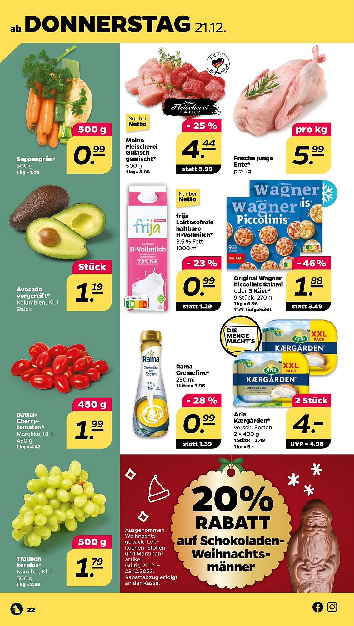 Netto Prospekt 18 – 23 Dezember 2023 Seite 22