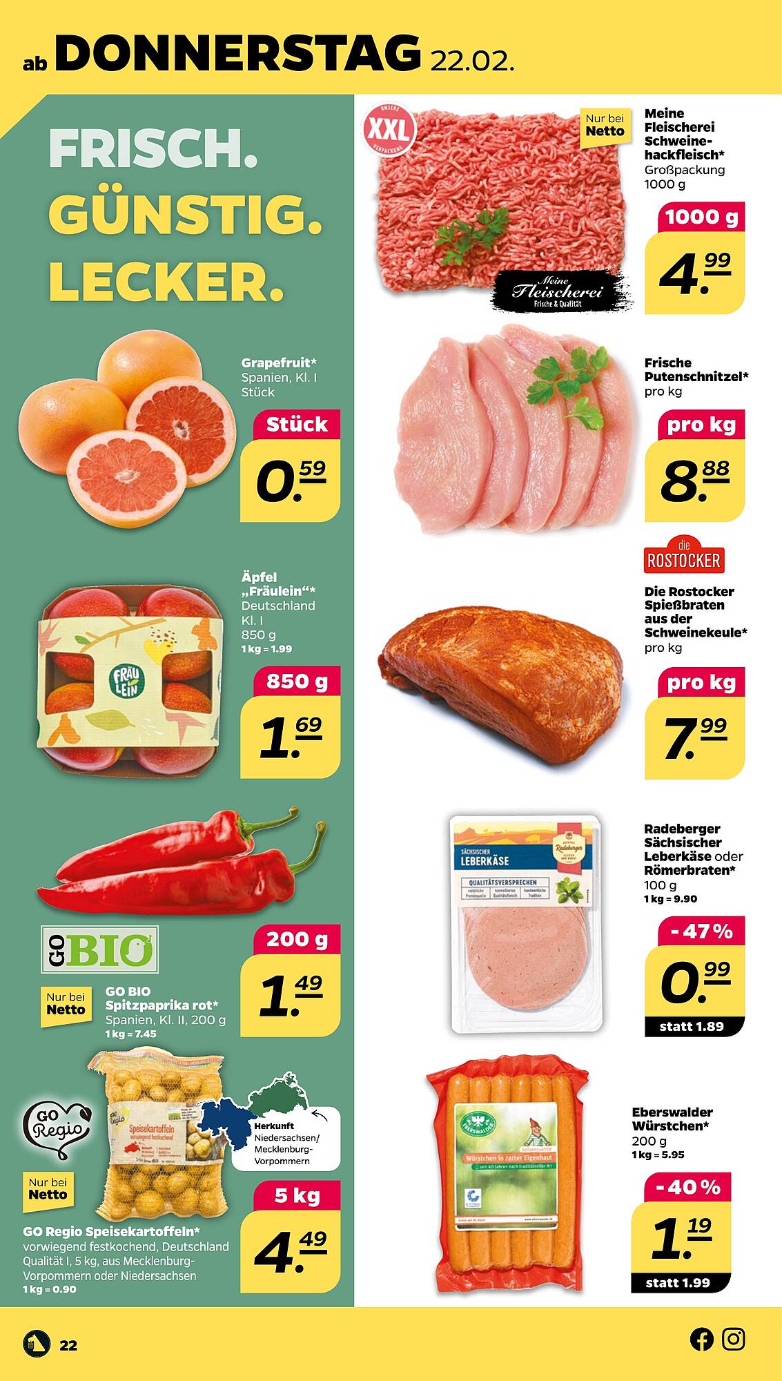 Netto Prospekt 19 – 24 Februar 2024 Seite 22