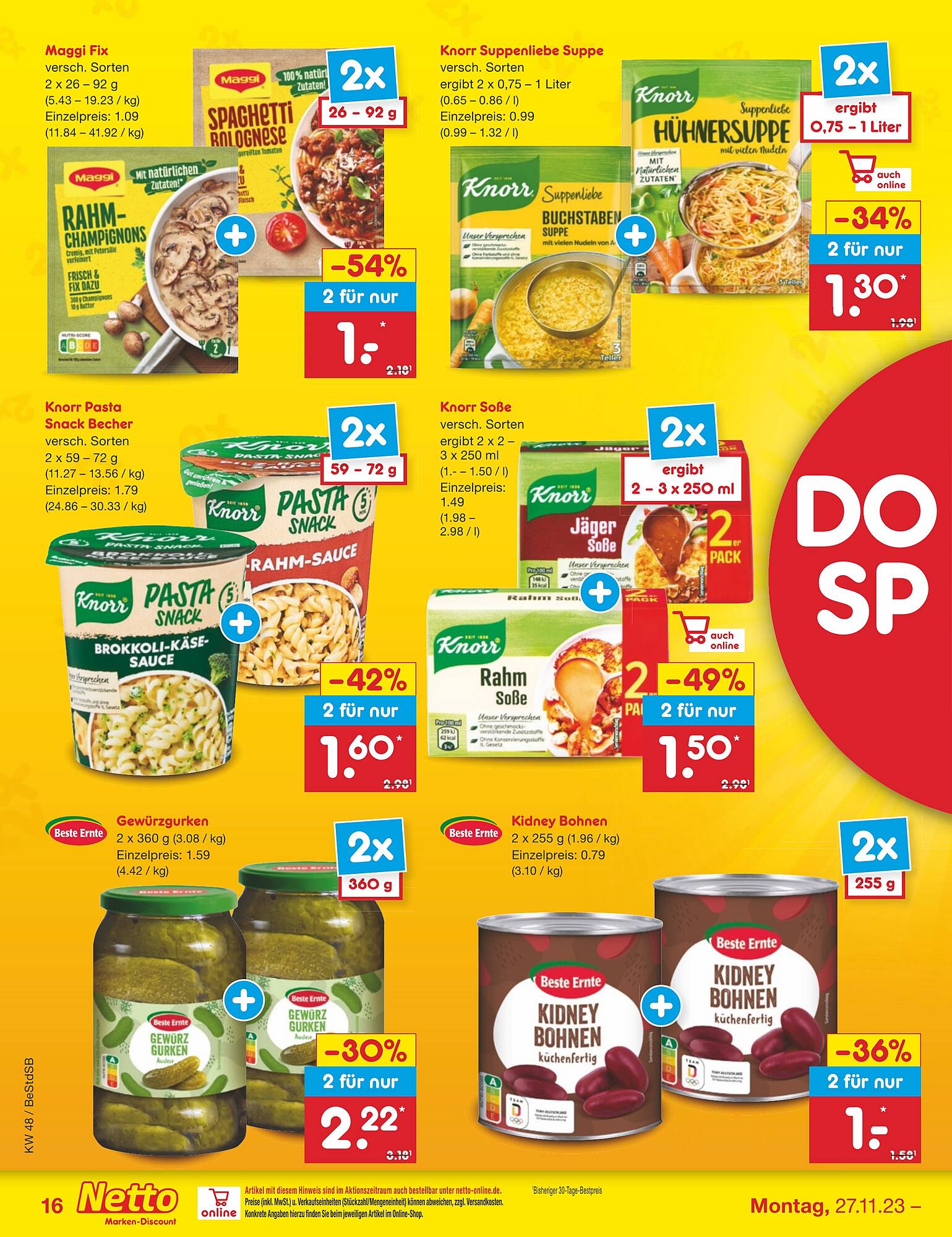 Netto Prospekt 27 Nov – 2 Dez 2023 Seite 20