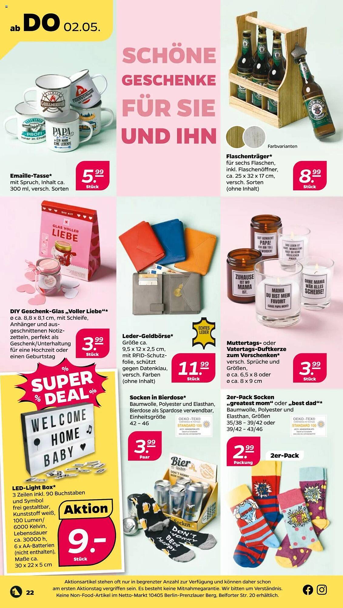 Netto Prospekt 29 Apr – 4 Mai 2024 Seite 22