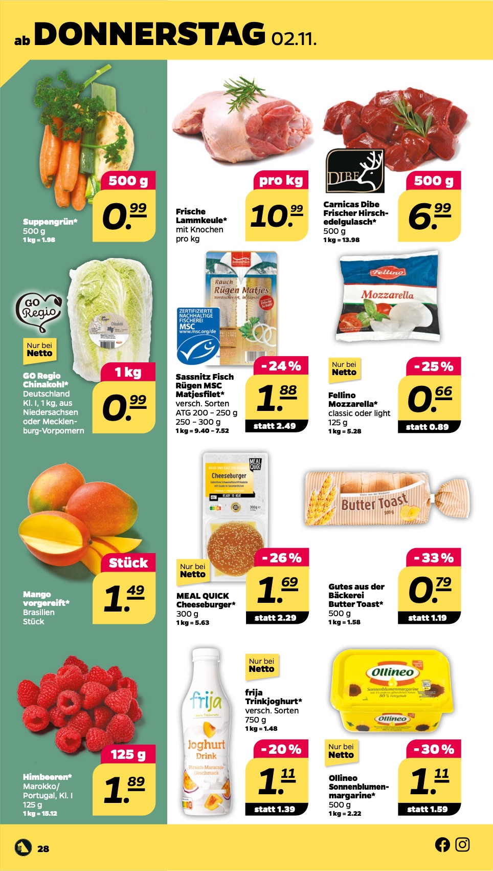 Netto Prospekt 30 Oct – 4 Nov 2023 Seite 28