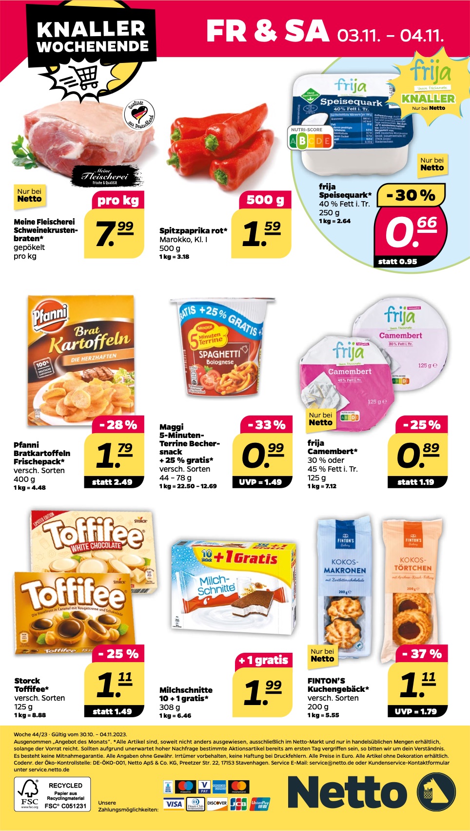 Netto Prospekt 30 Oct – 4 Nov 2023 Seite 32