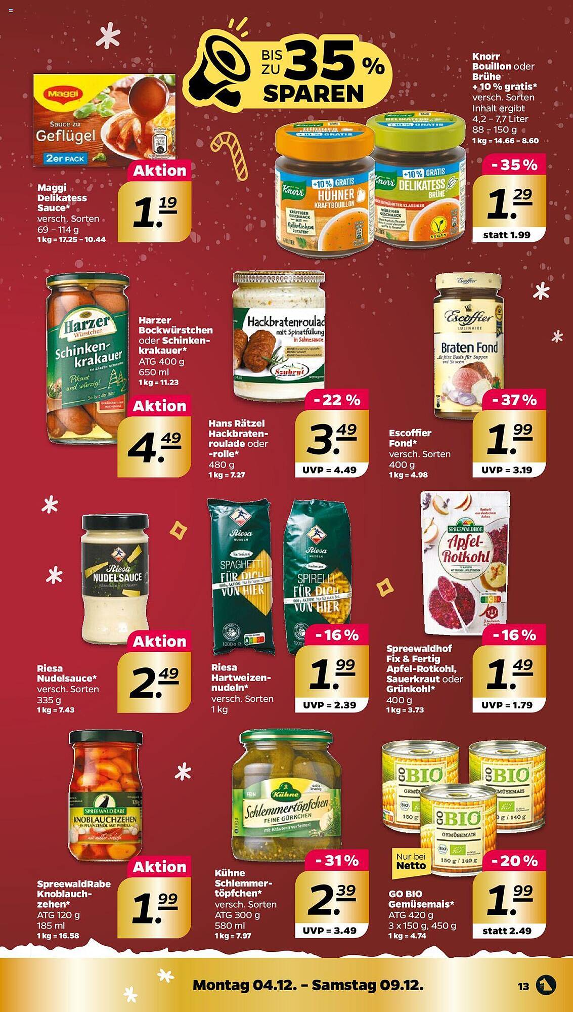 Netto Prospekt 4 – 9 Dezember 2023 Seite 13