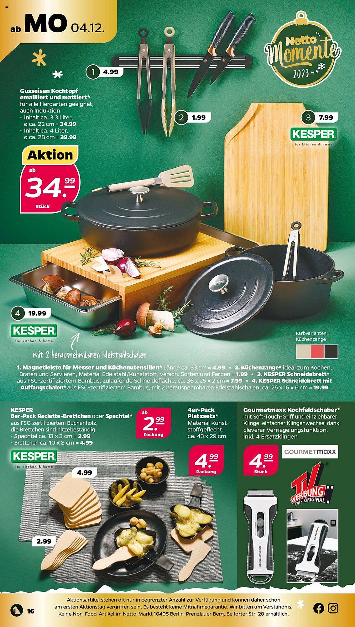 Netto Prospekt 4 – 9 Dezember 2023 Seite 16