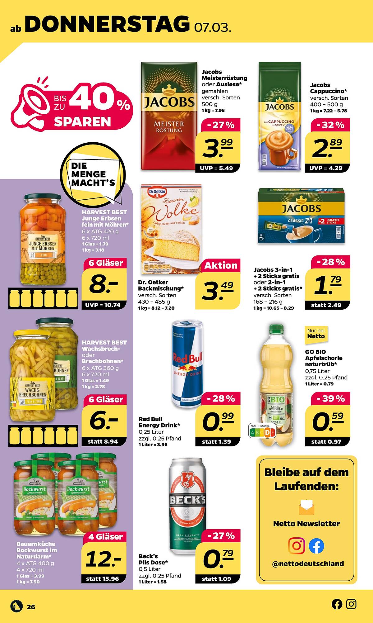 Netto Prospekt 4 – 9 Marsch 2024 Seite 26