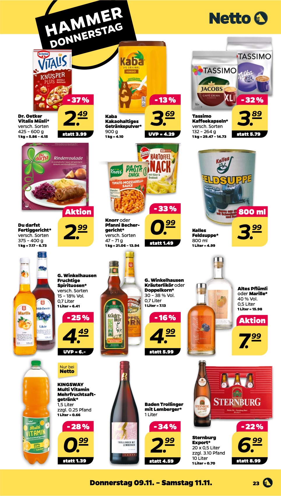 Netto Prospekt 6 – 11 November 2023 Seite 23