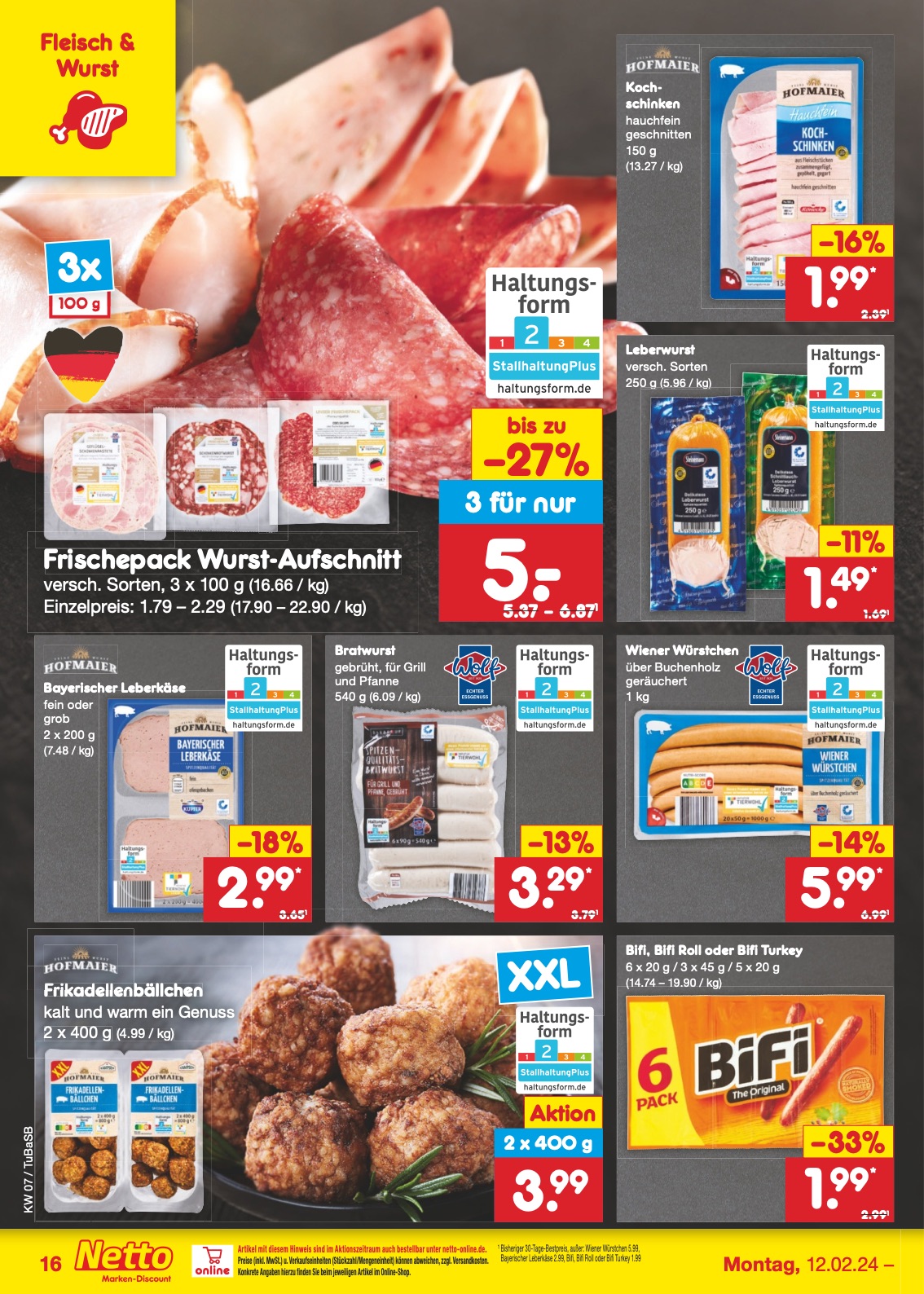 Netto Prospekt Lörrach-Brombach 12 – 17 Feb 2024 Seite 16