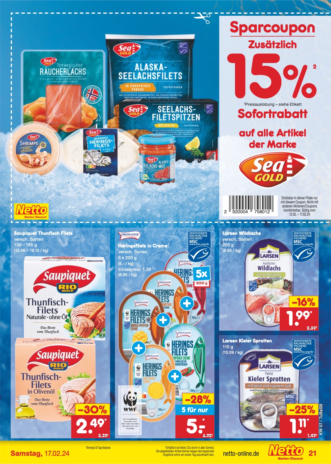 Netto Prospekt Lörrach-Brombach 12 – 17 Feb 2024 Seite 21