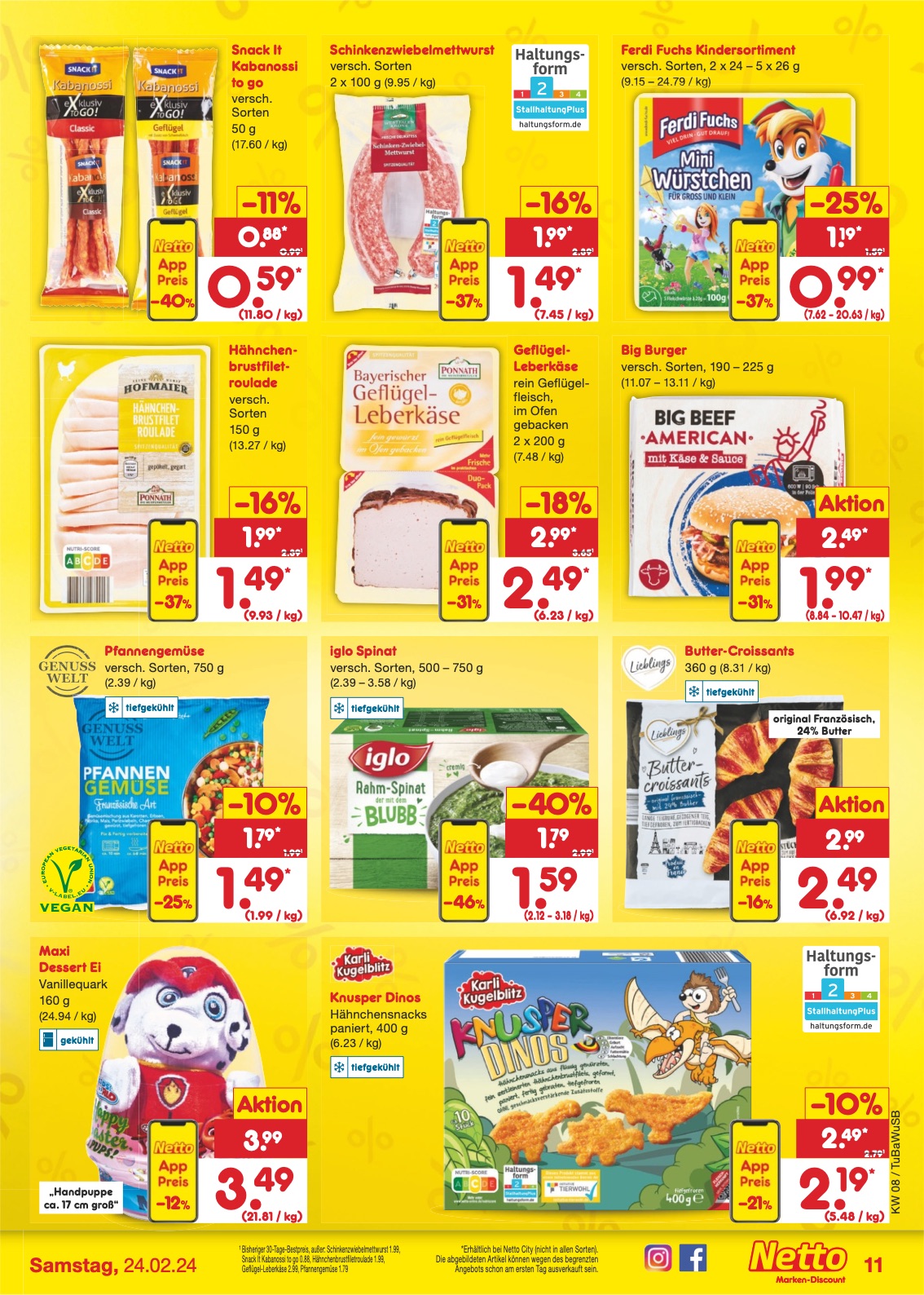 Netto Prospekt Lörrach-Brombach 19 – 24 Feb 2024 Seite 11