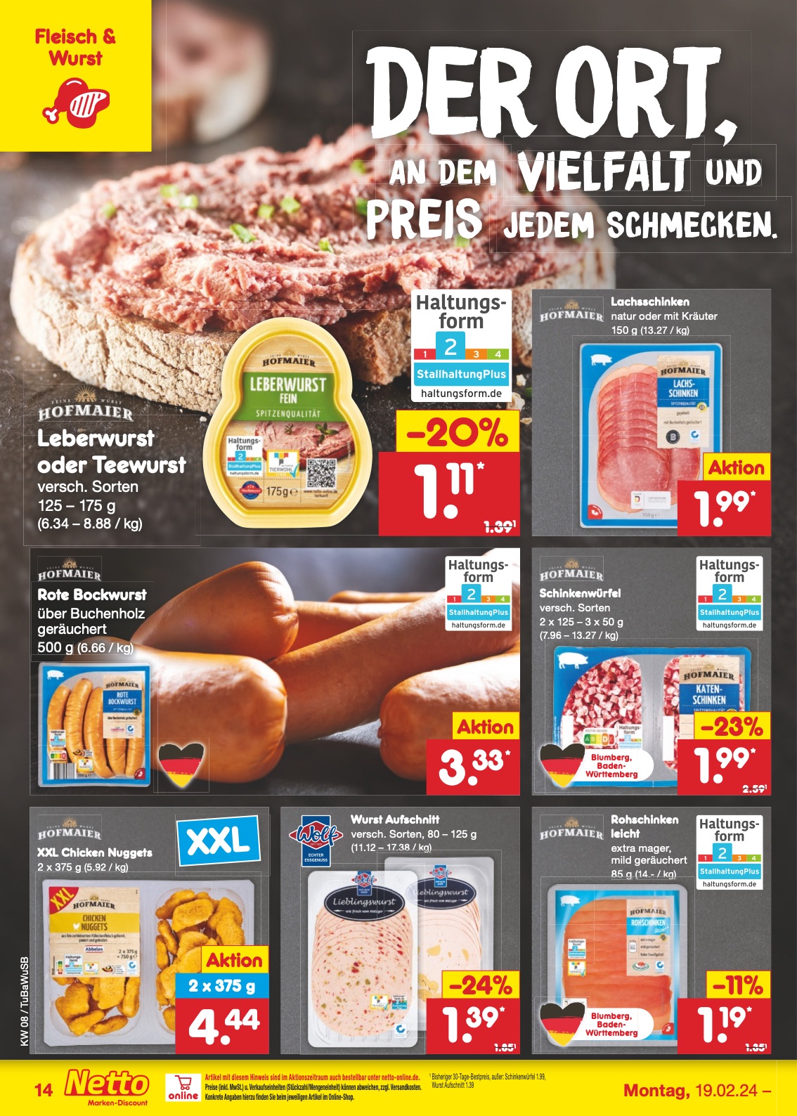 Netto Prospekt Lörrach-Brombach 19 – 24 Feb 2024 Seite 16