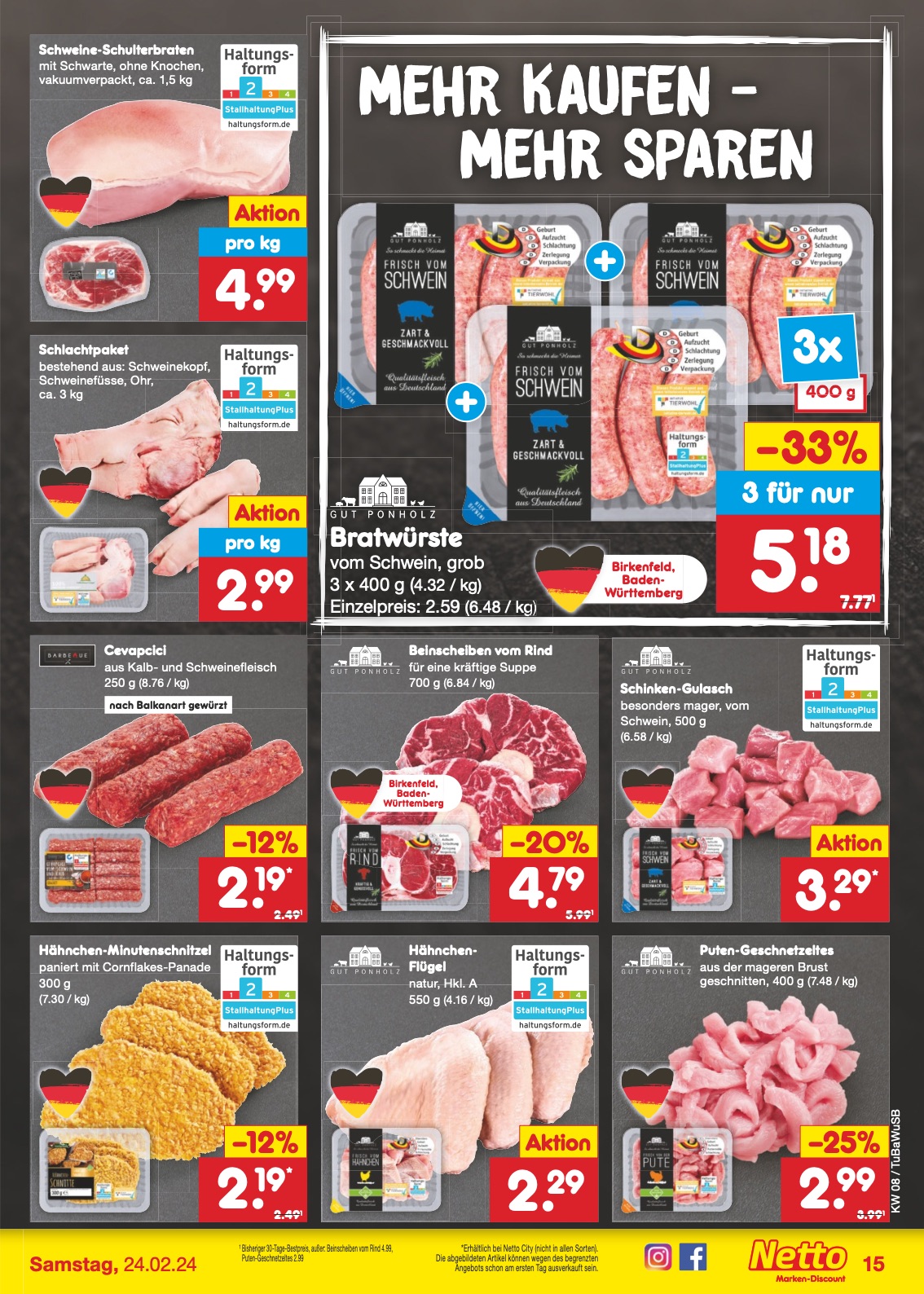 Netto Prospekt Lörrach-Brombach 19 – 24 Feb 2024 Seite 17