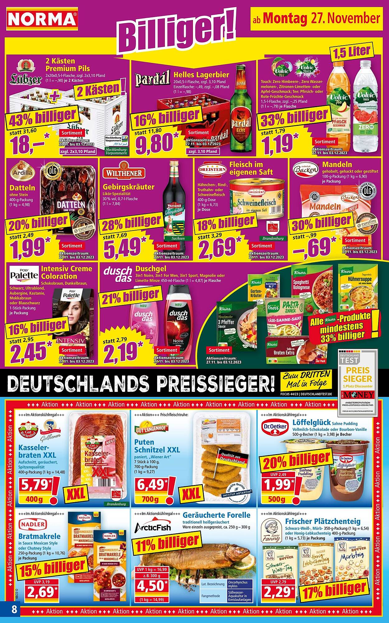 Norma Prospekt 27 Nov – 2 Dez 2023 Seite 8