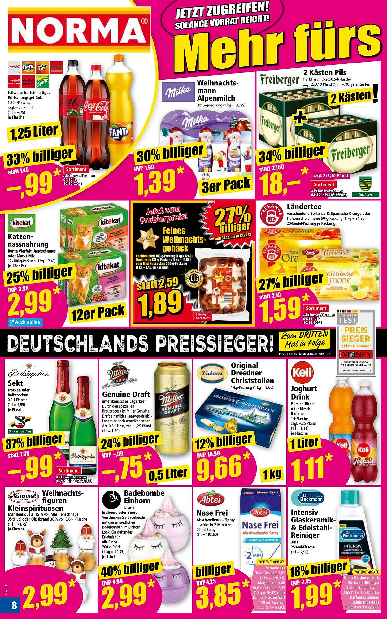 Norma Prospekt 4 – 9 Dezember 2023 Seite 8