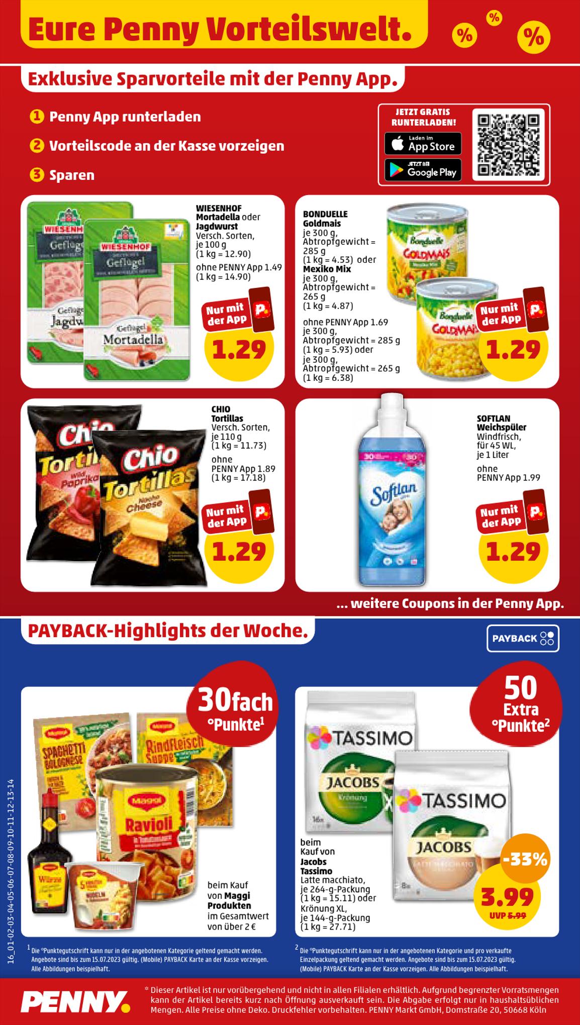 Penny Prospekt 10 – 15 Juli 2023 Seite 16