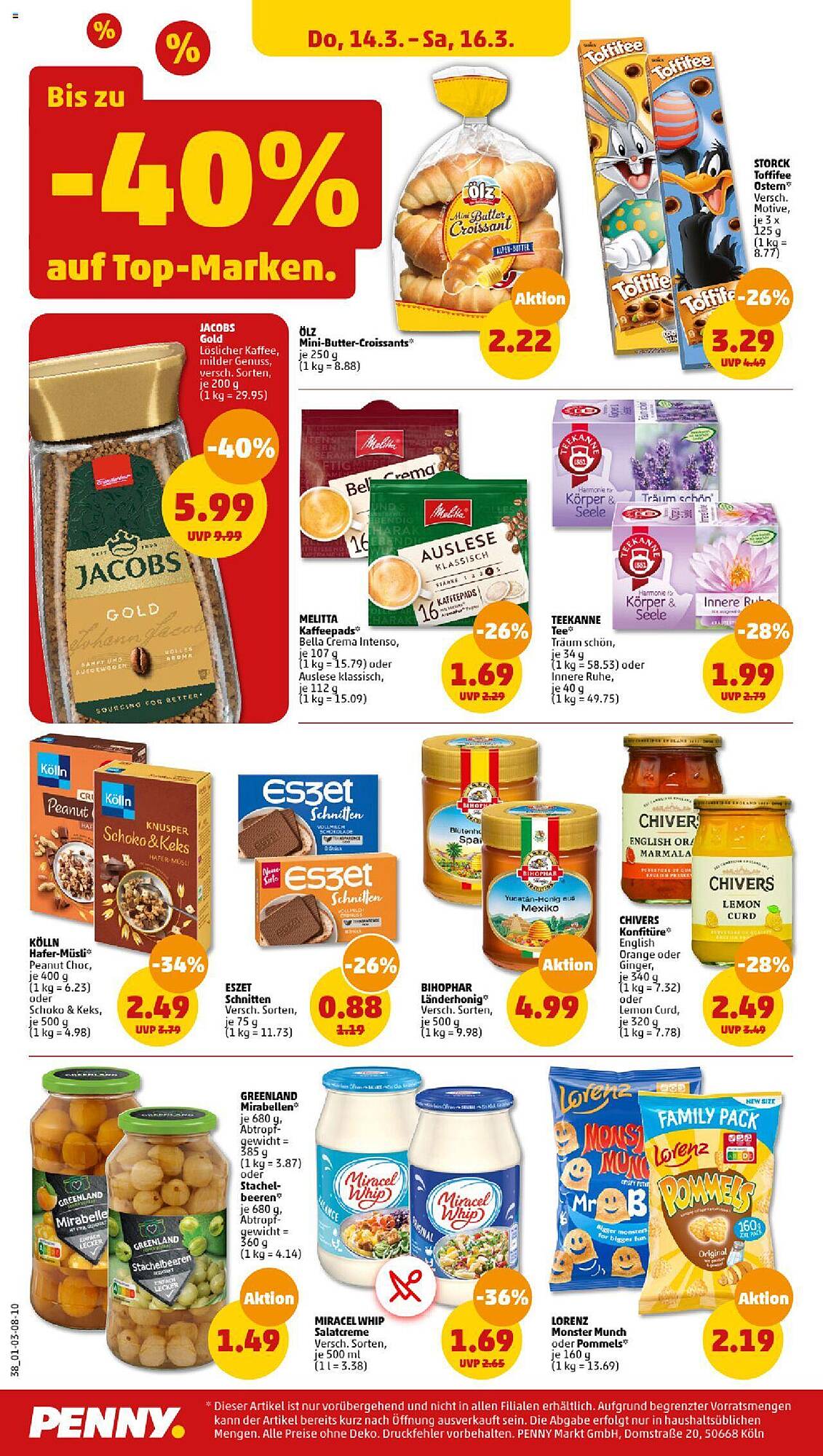 Penny Prospekt 11 – 16 Marsch 2024 Seite 38