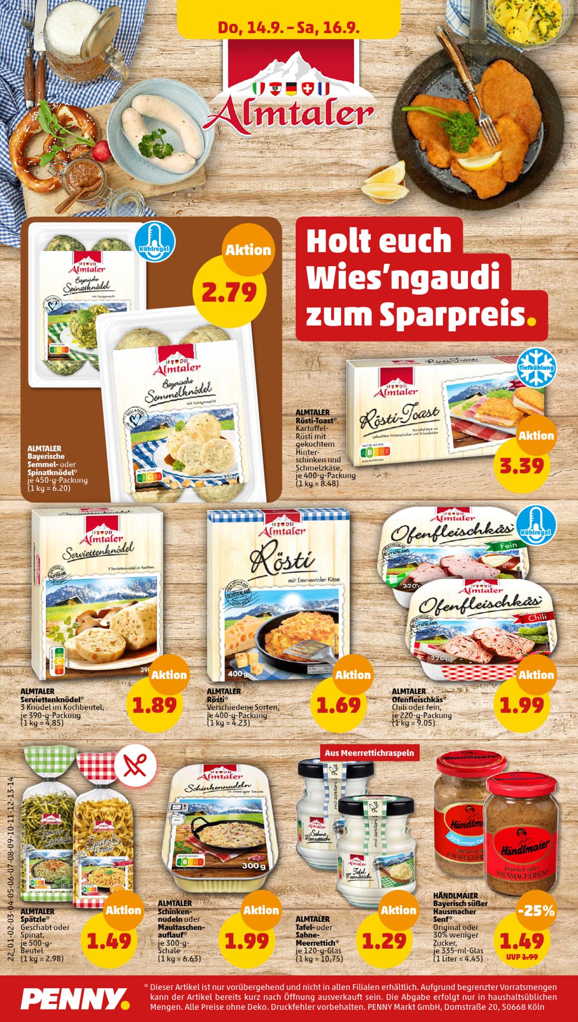 Penny Prospekt 11 – 16 September 2023 Seite 22