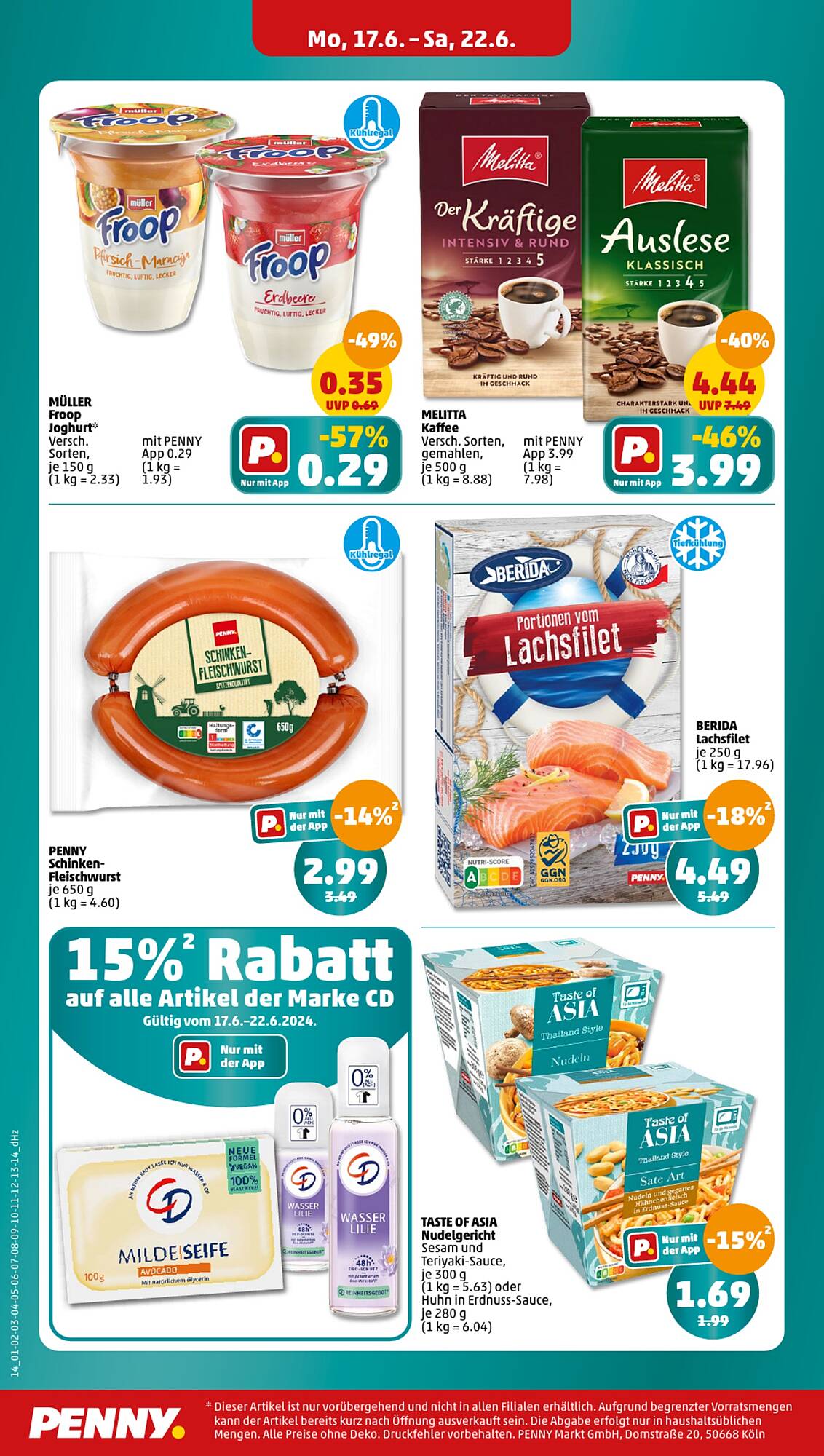 Penny Prospekt 17 – 22 Juni 2024 Seite 14