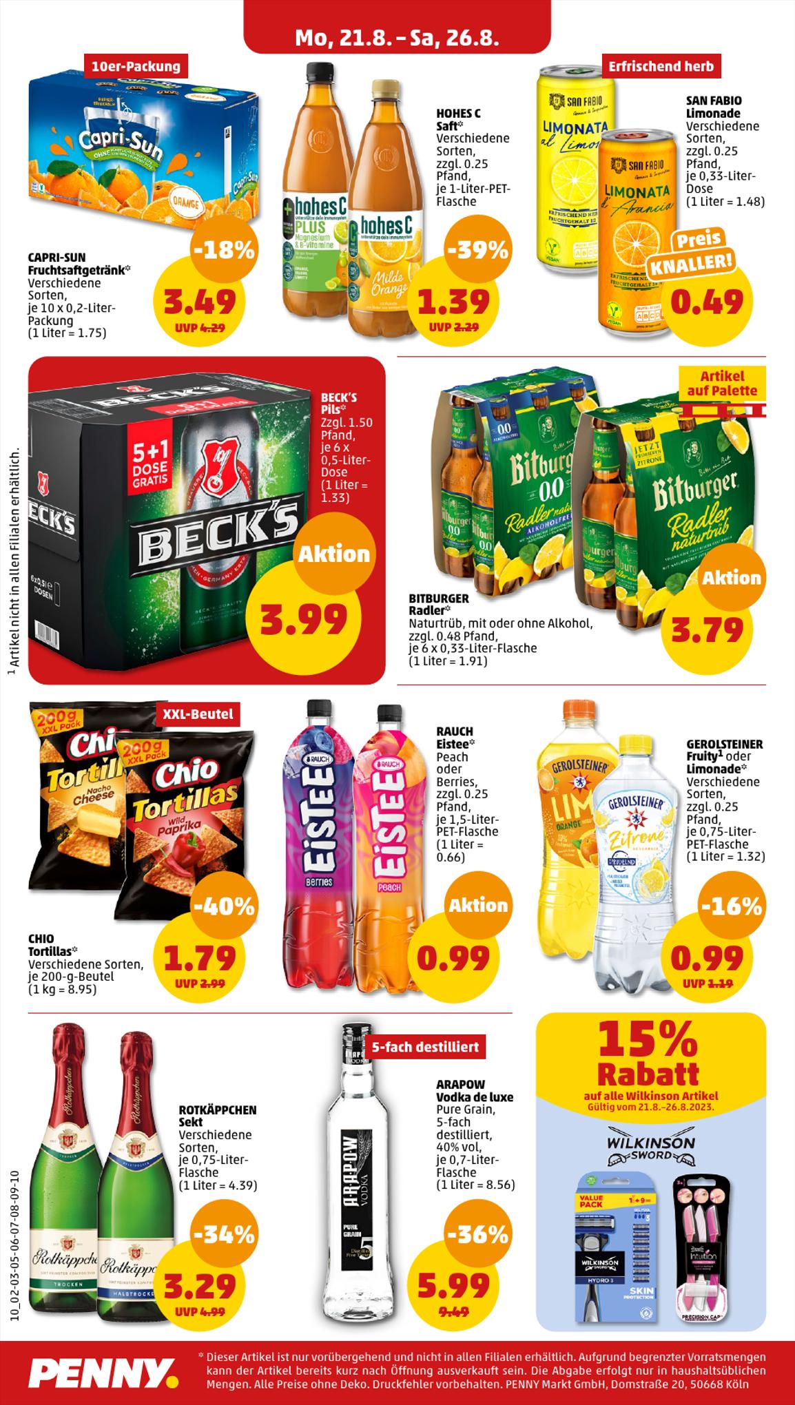 Penny Prospekt 21 – 26 August 2023 Seite 10