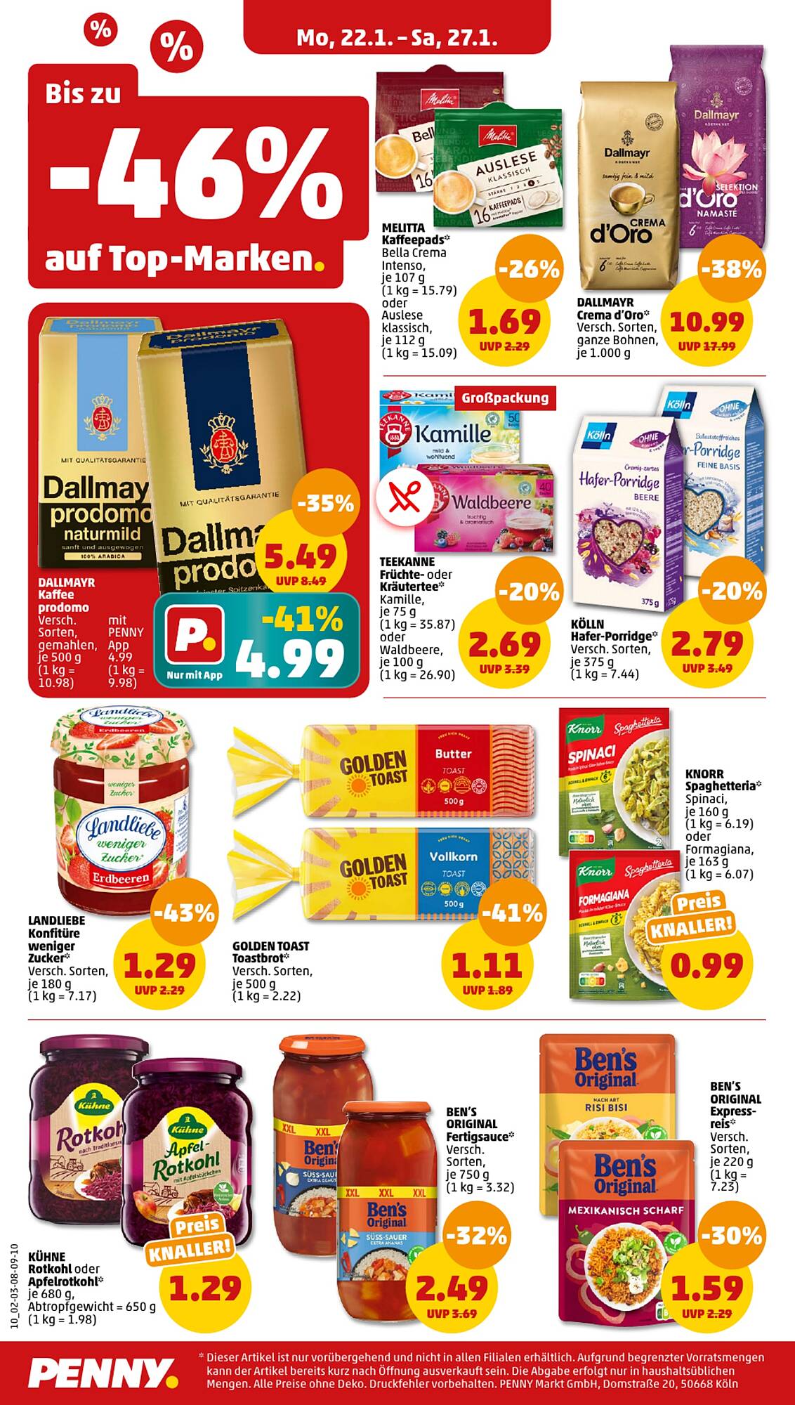 Penny Prospekt 22 – 27 Januar 2024 Seite 10