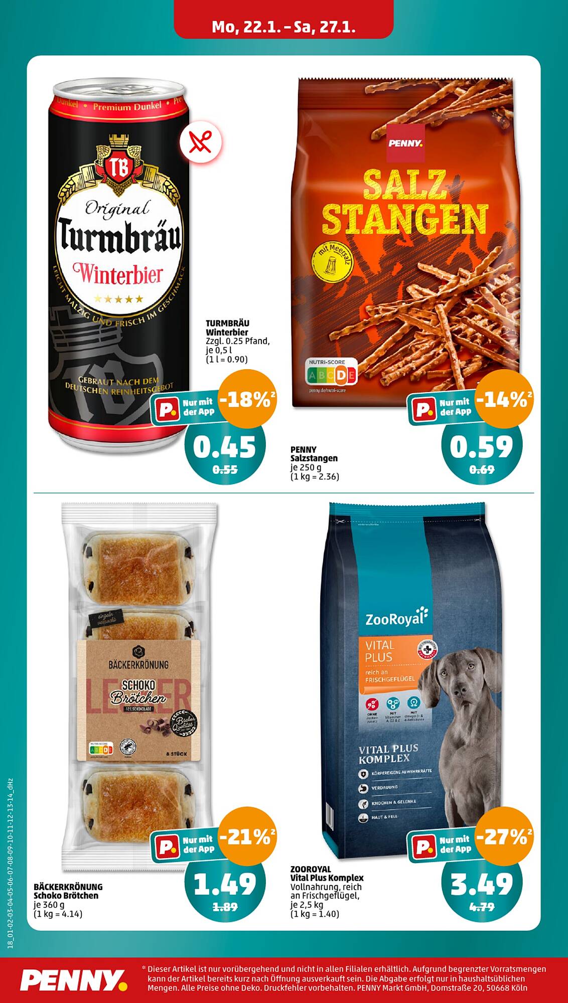 Penny Prospekt 22 – 27 Januar 2024 Seite 18