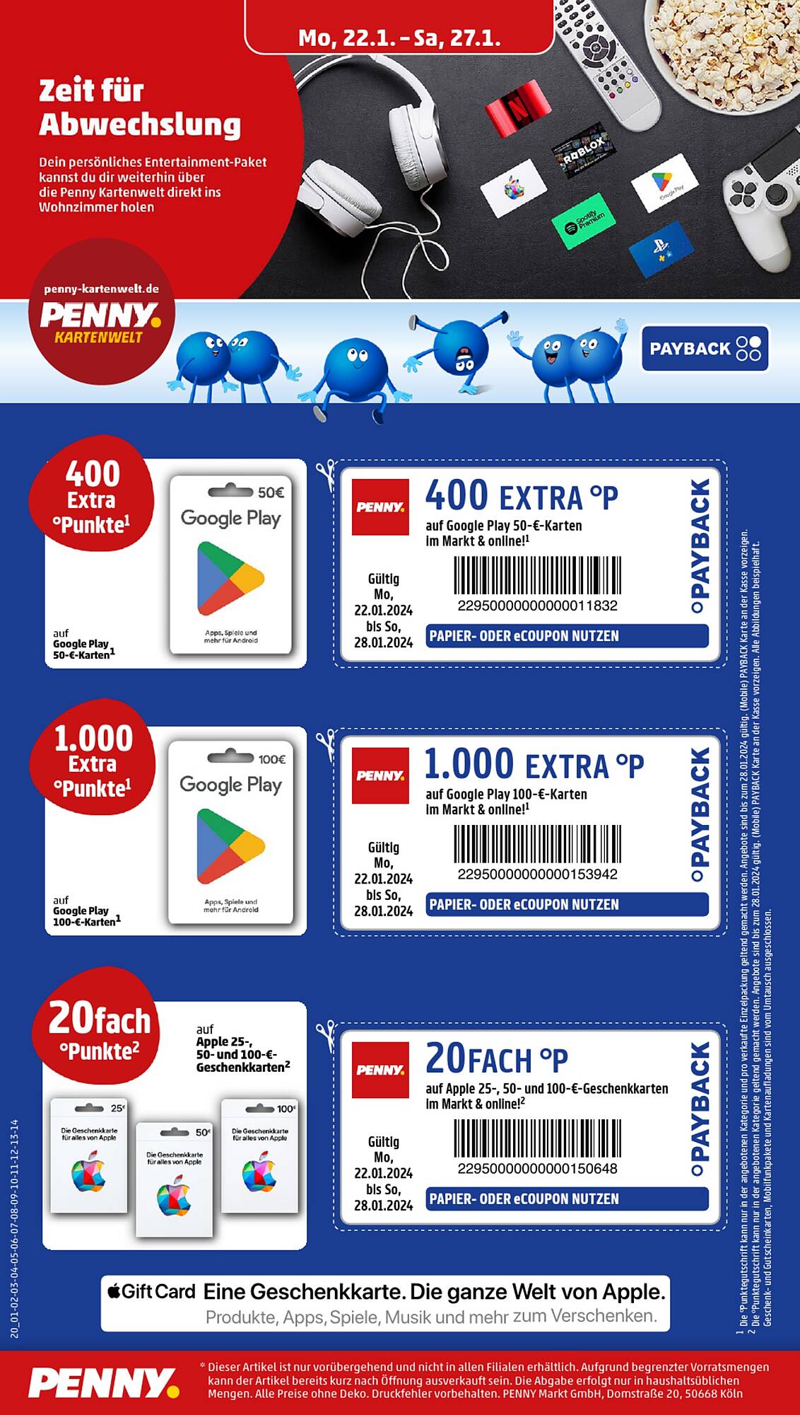 Penny Prospekt 22 – 27 Januar 2024 Seite 20
