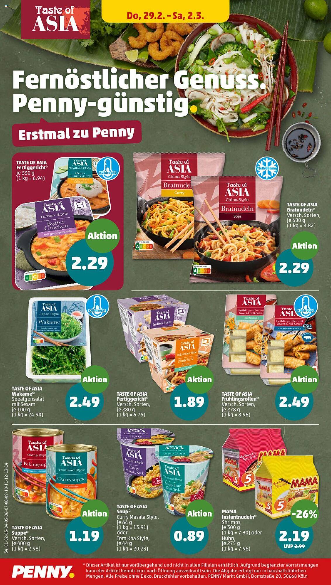 Penny Prospekt 26 Feb – 2 Mar 2024 Seite 34