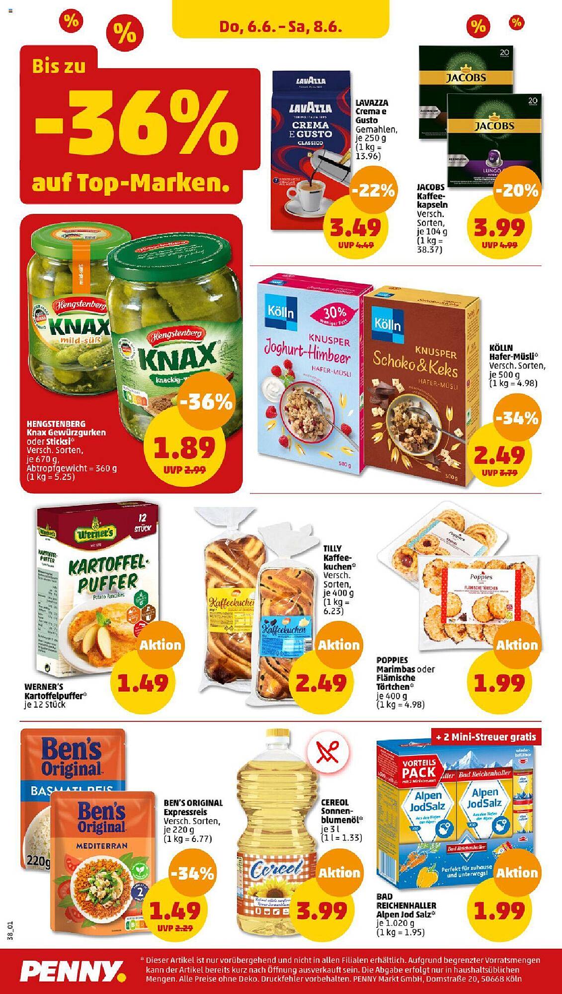 Penny Prospekt 3 – 8 Juni 2024 Seite 38