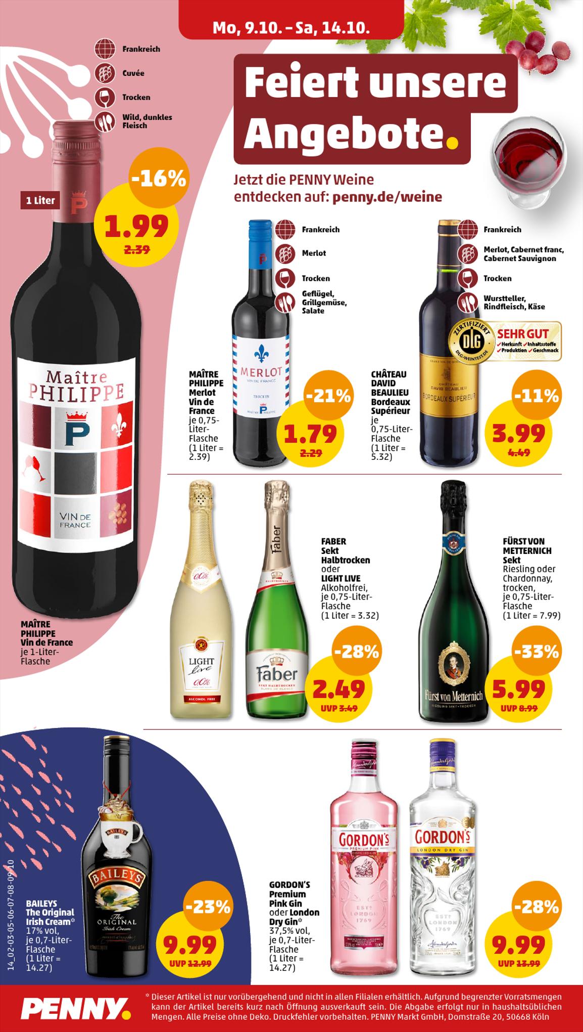 Penny Prospekt 9 – 14 October 2023 Seite 14