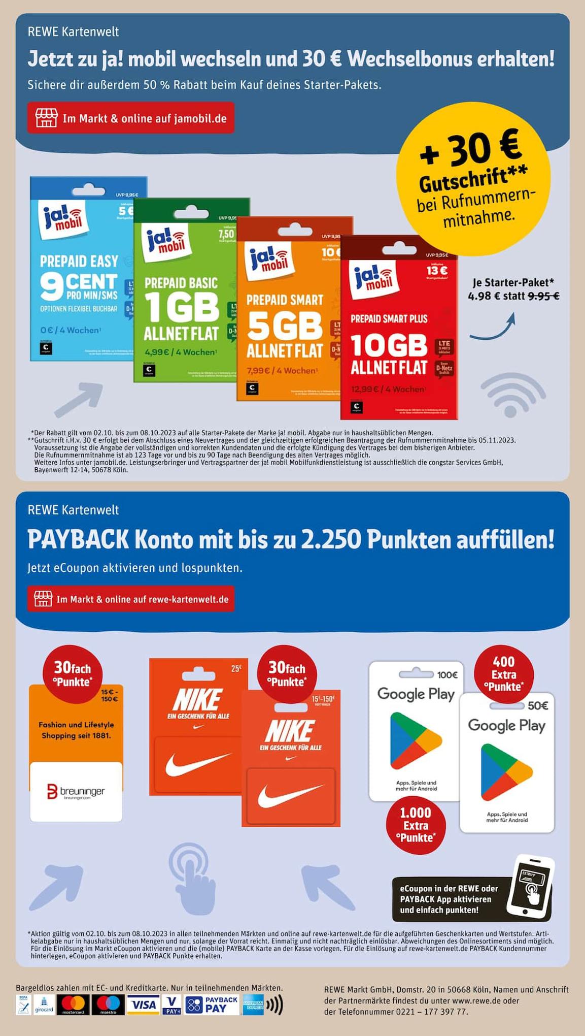 REWE Prospekt 1 – 7 October 2023 Seite 28