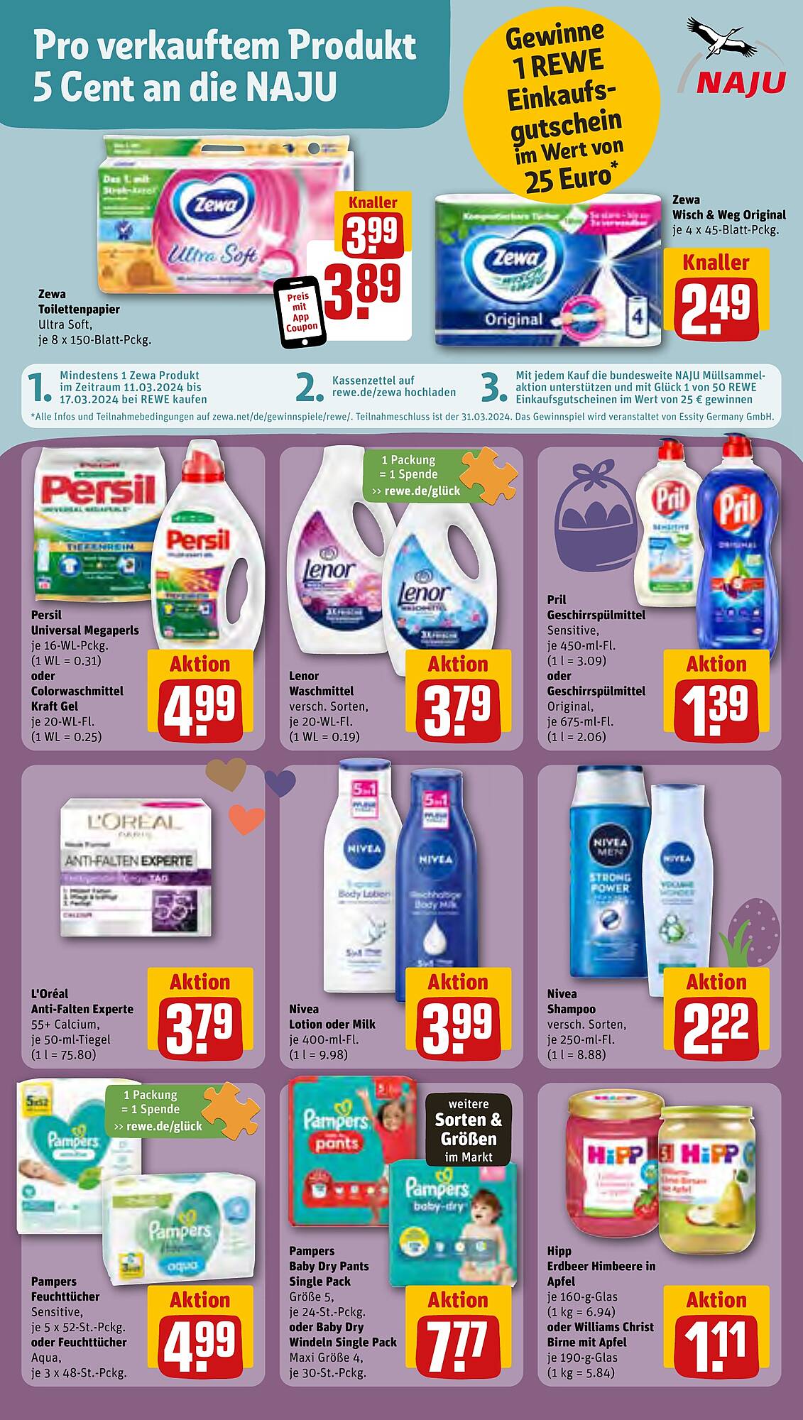 REWE Prospekt 11 – 16 Marsch 2024 Seite 23
