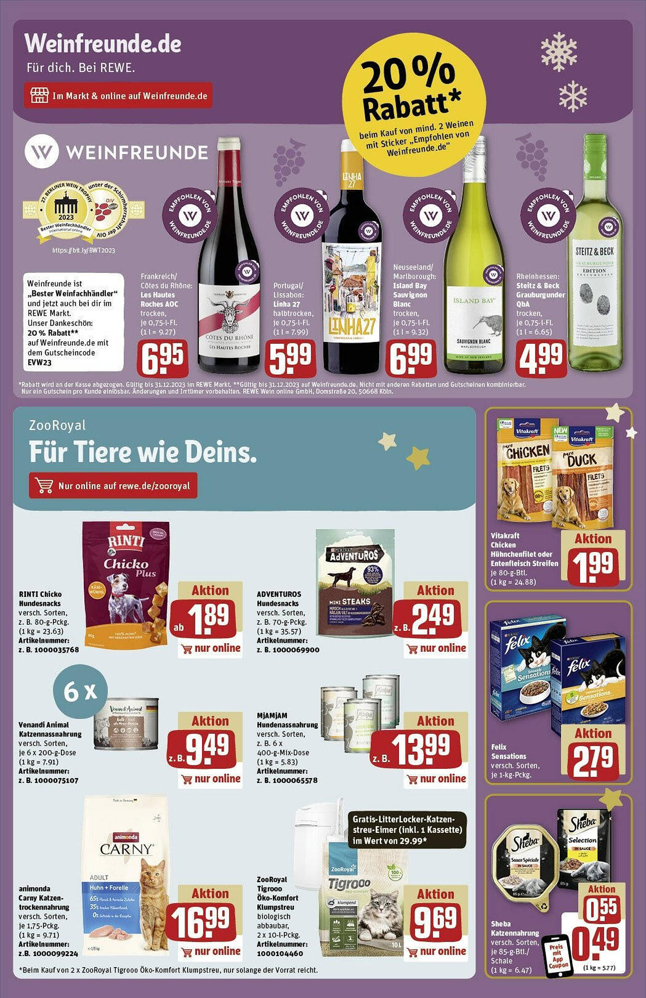 REWE Prospekt 17 – 24 Dezember 2023 Seite 23