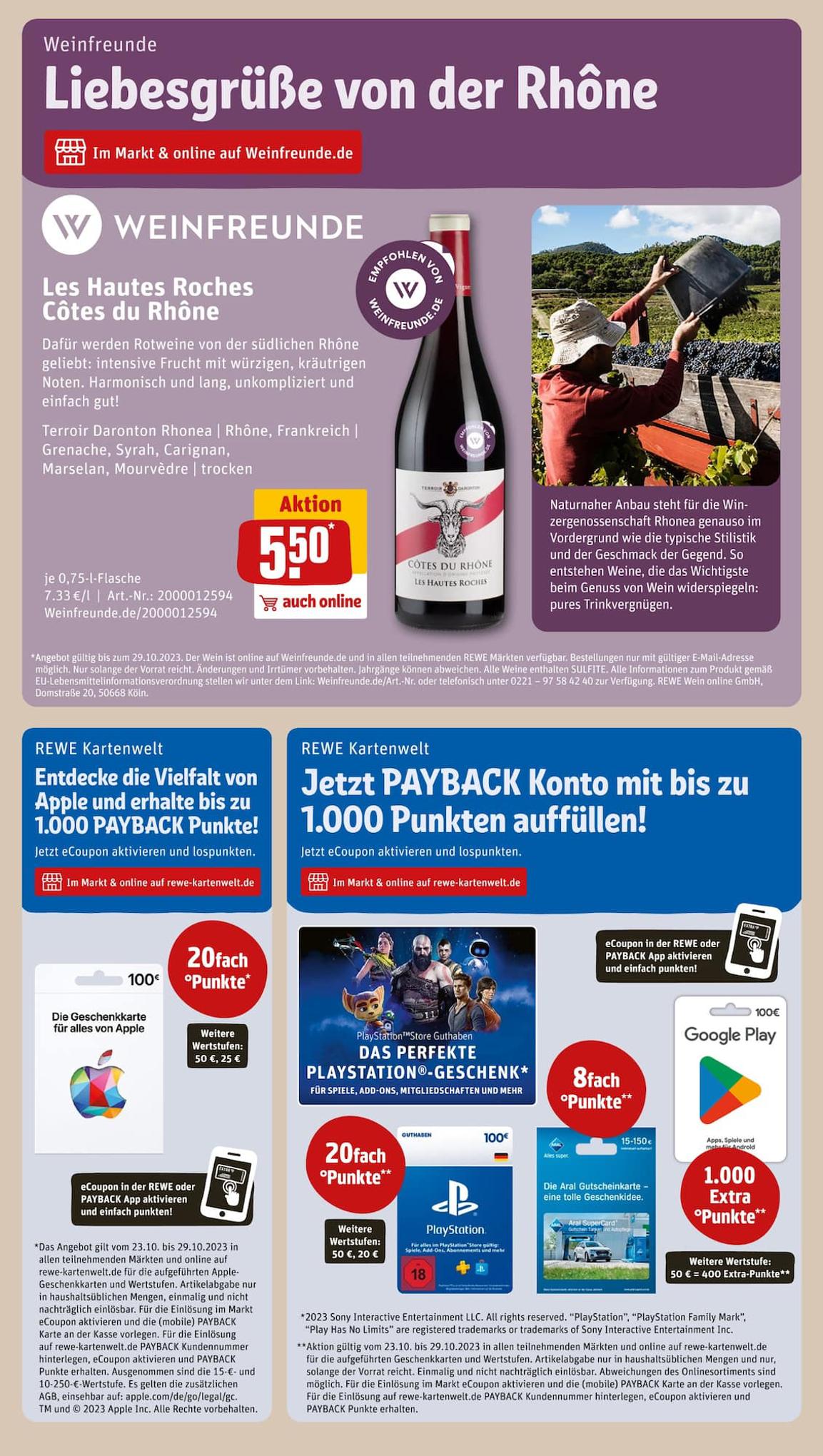 REWE Prospekt 22 – 28 October 2023 Seite 24
