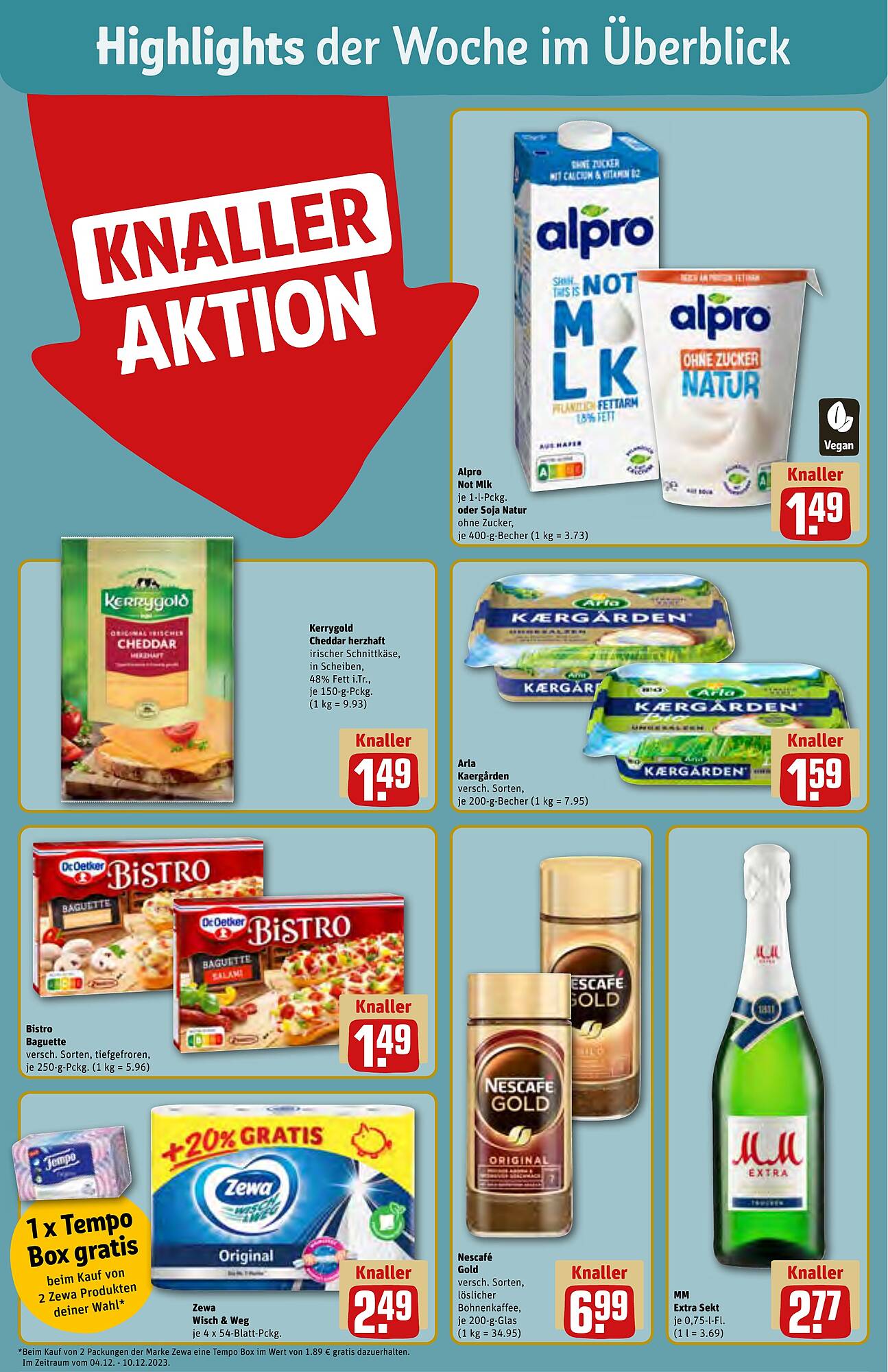 REWE Prospekt 4 – 9 Dezember 2023 Seite 2