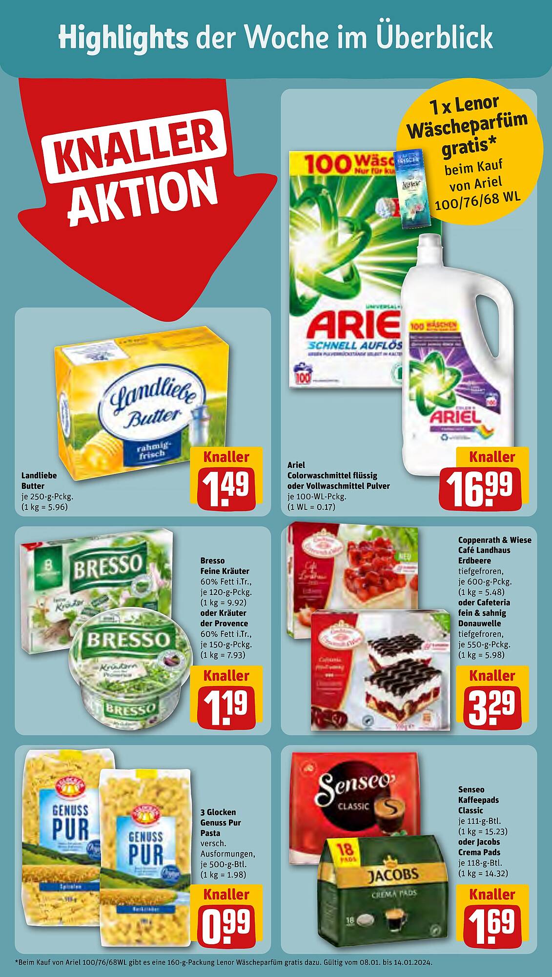 REWE Prospekt 8 – 13 Januar 2024 Seite 2