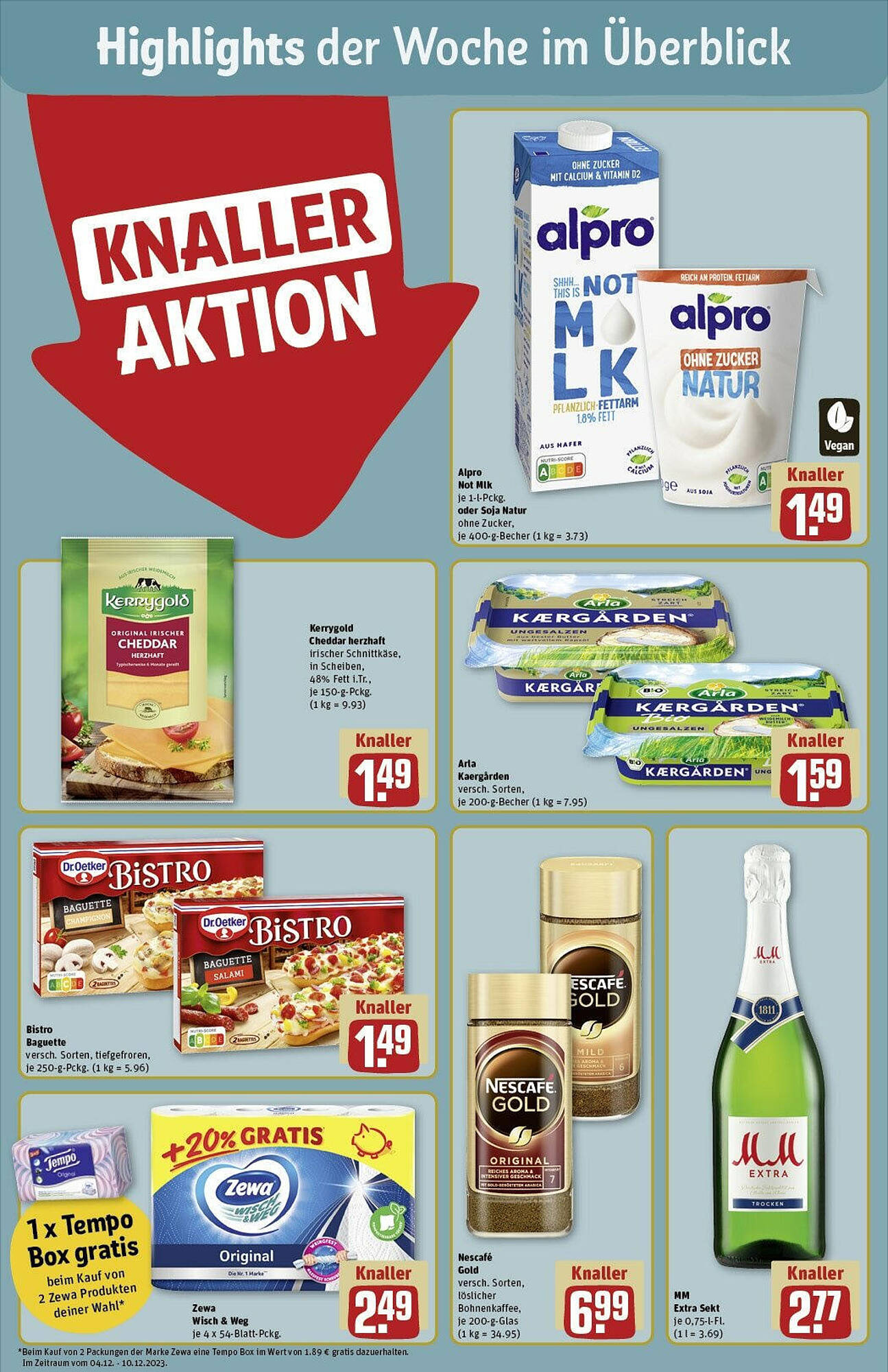 REWE Prospekt Angebote 4 – 9 Dezember 2023 Seite 2