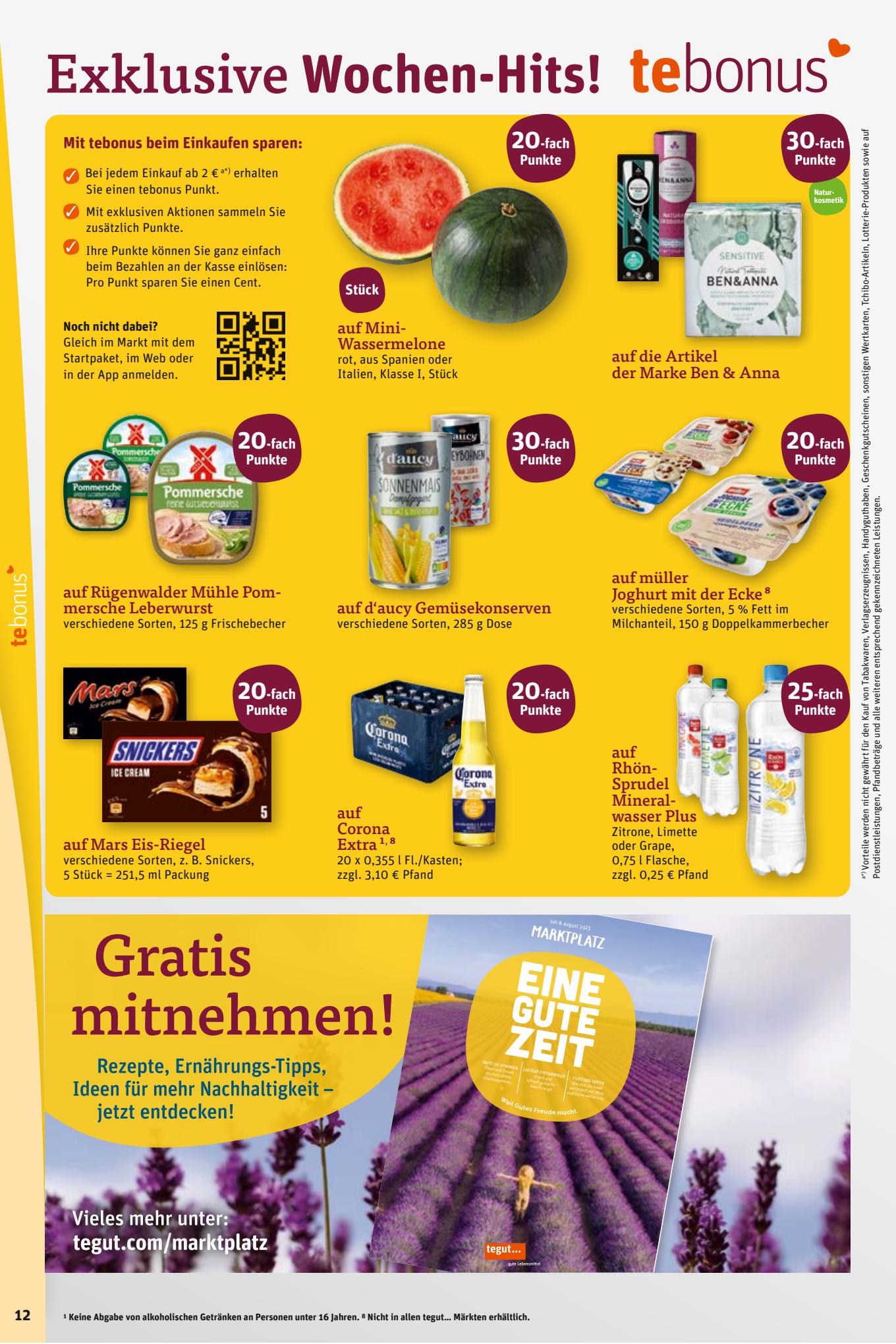 tegut Prospekt 10 – 13 Juli 2023 Seite 14