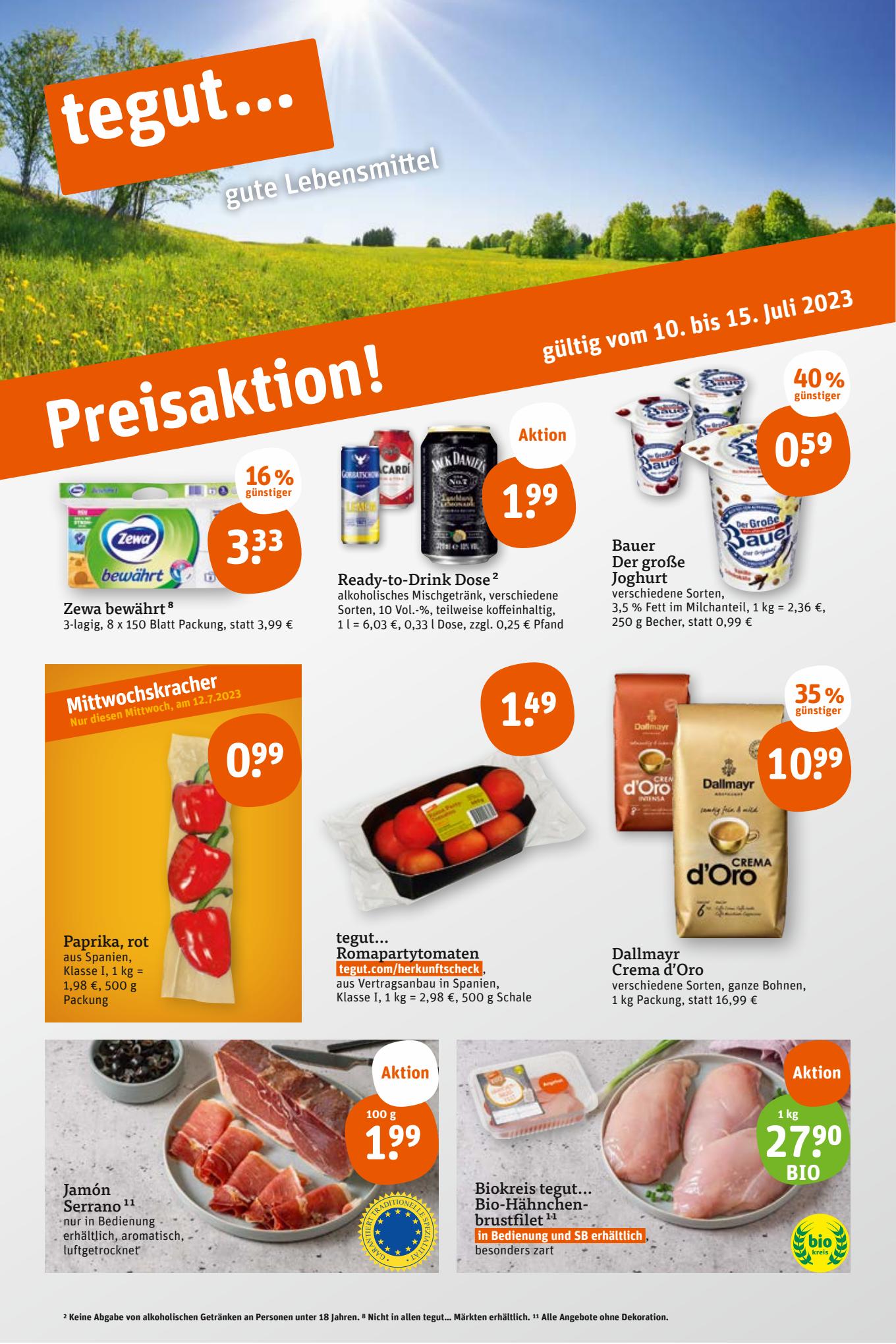 tegut Prospekt 10 – 13 Juli 2023 Seite 3