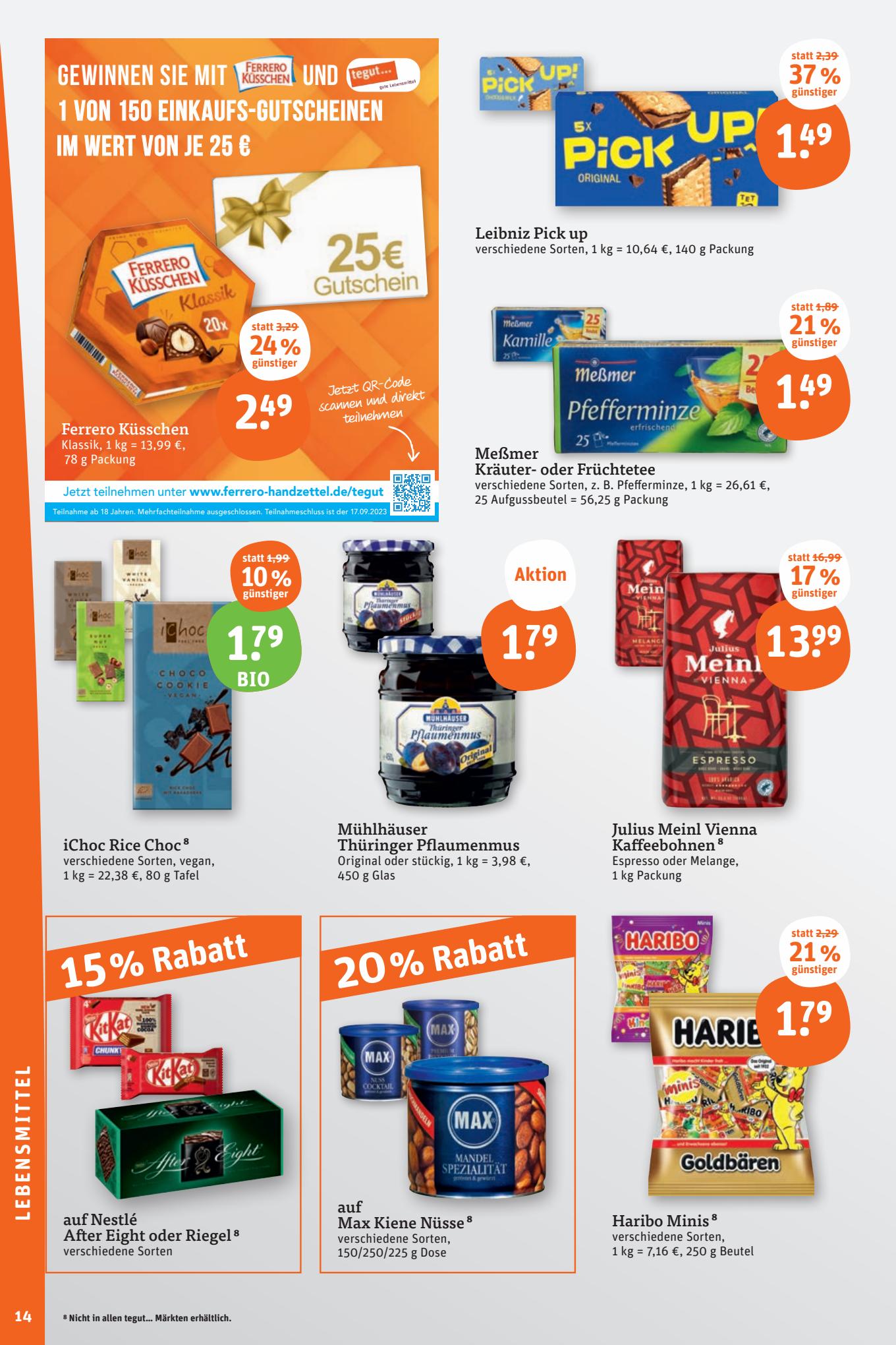 tegut Prospekt 11 – 14 September 2023 Seite 14