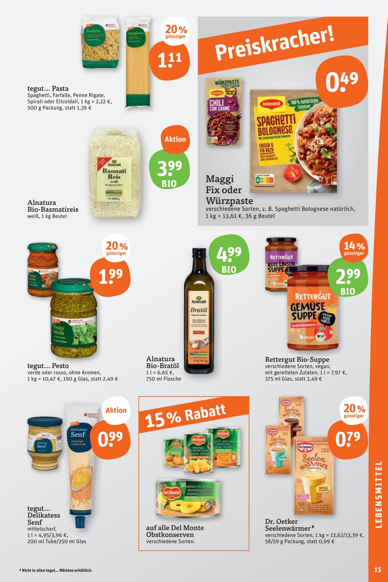 tegut Prospekt 14 – 19 August 2023 Seite 15