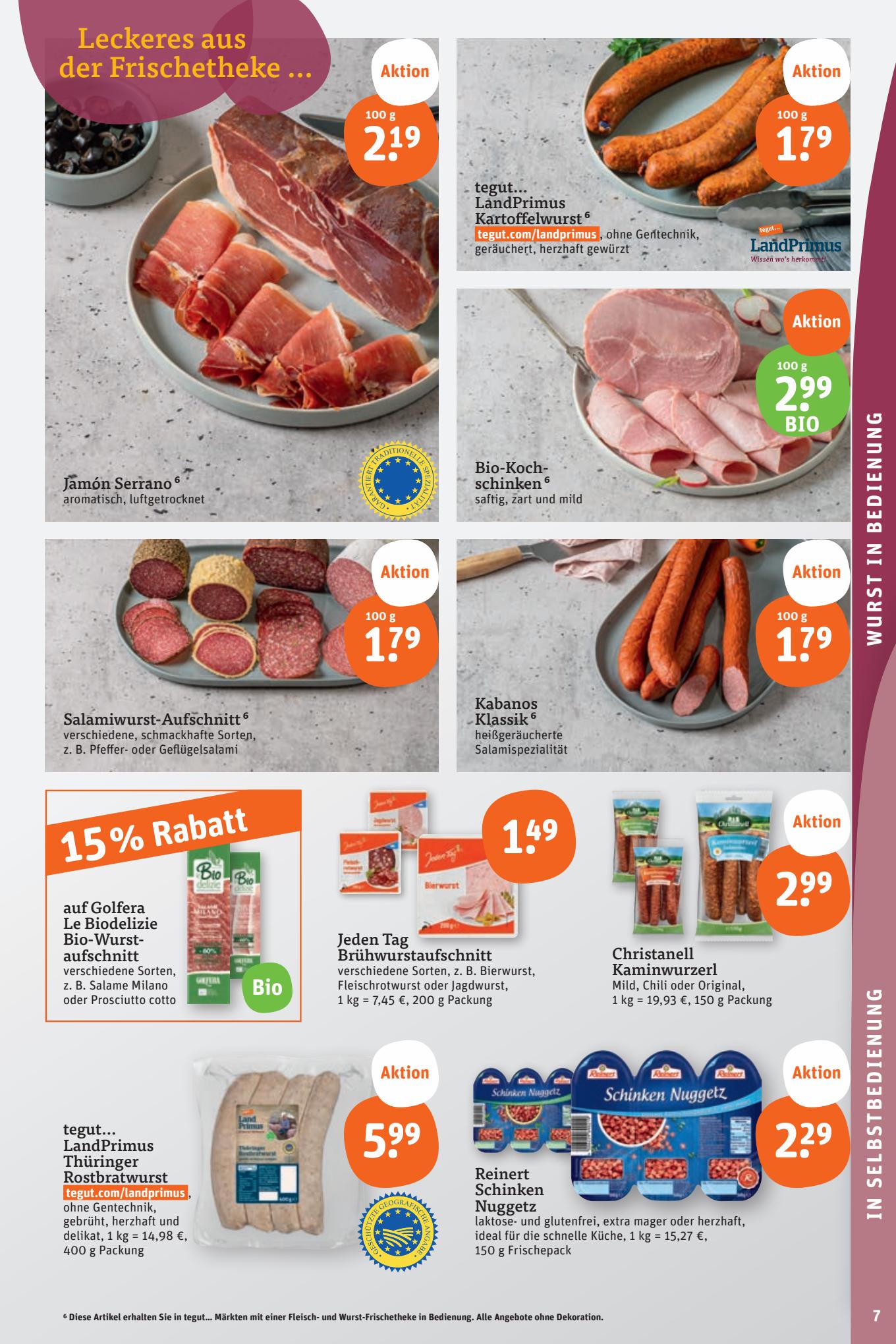 tegut Prospekt 14 – 19 August 2023 Seite 7