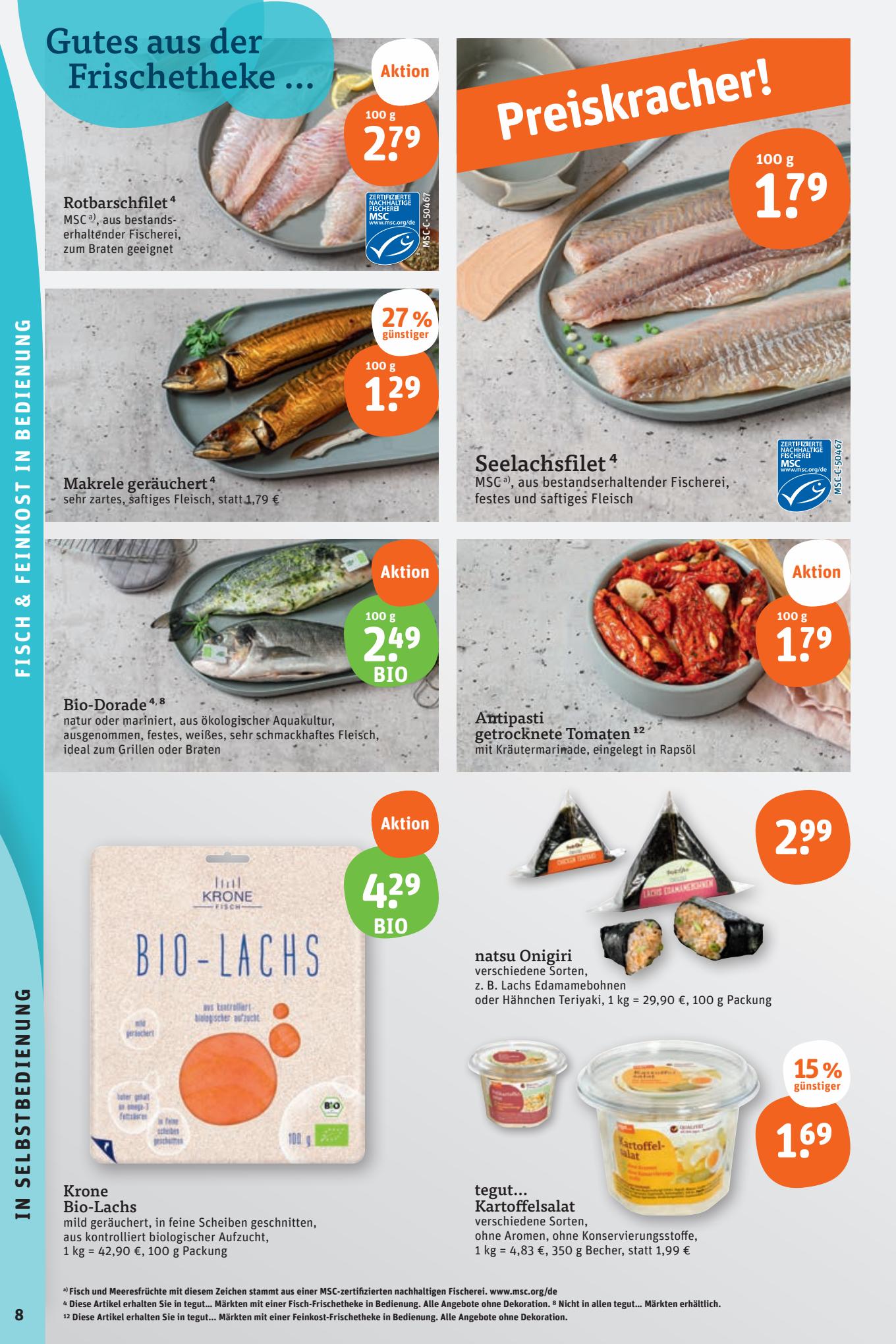 tegut Prospekt 14 – 19 August 2023 Seite 8