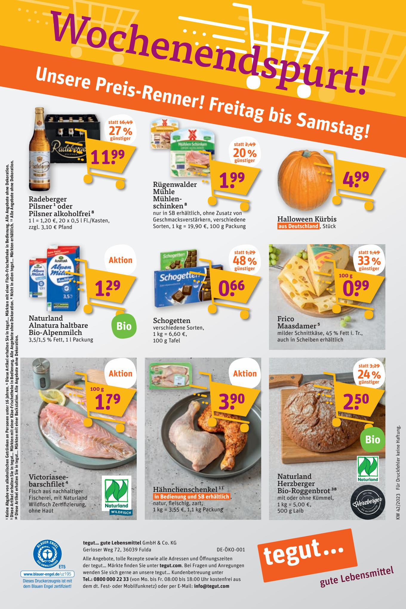 tegut Prospekt 16 – 19 October 2023 Seite 20