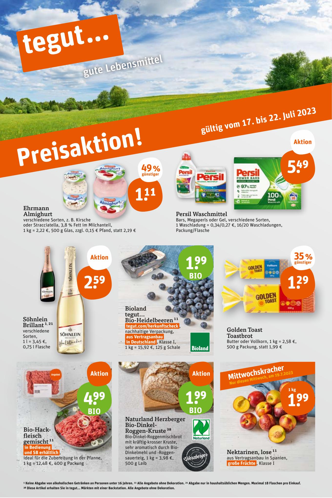 tegut Prospekt 17 – 20 Juli 2023 Seite 3