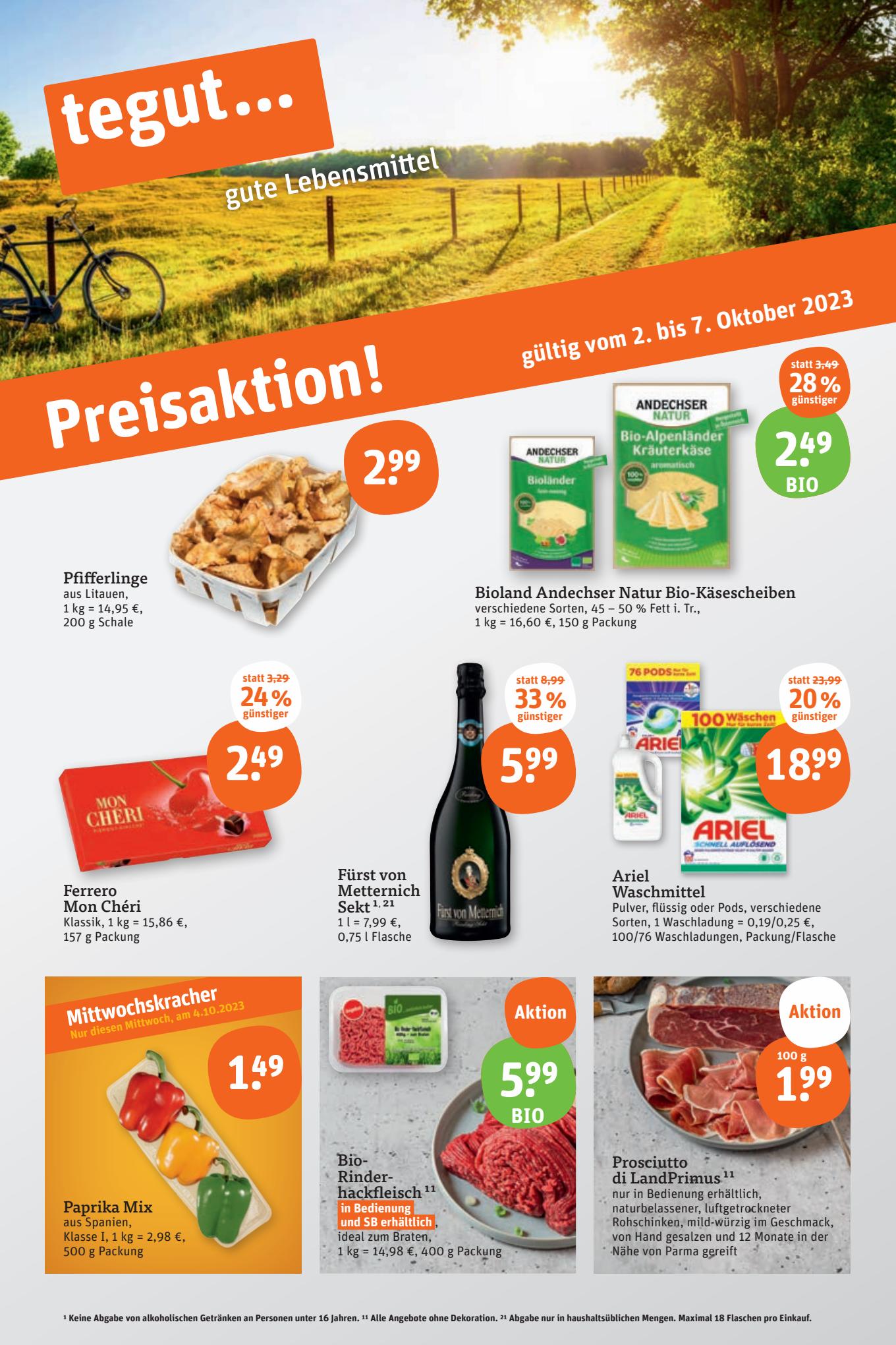 tegut Prospekt 2 – 5 October 2023 Seite 3