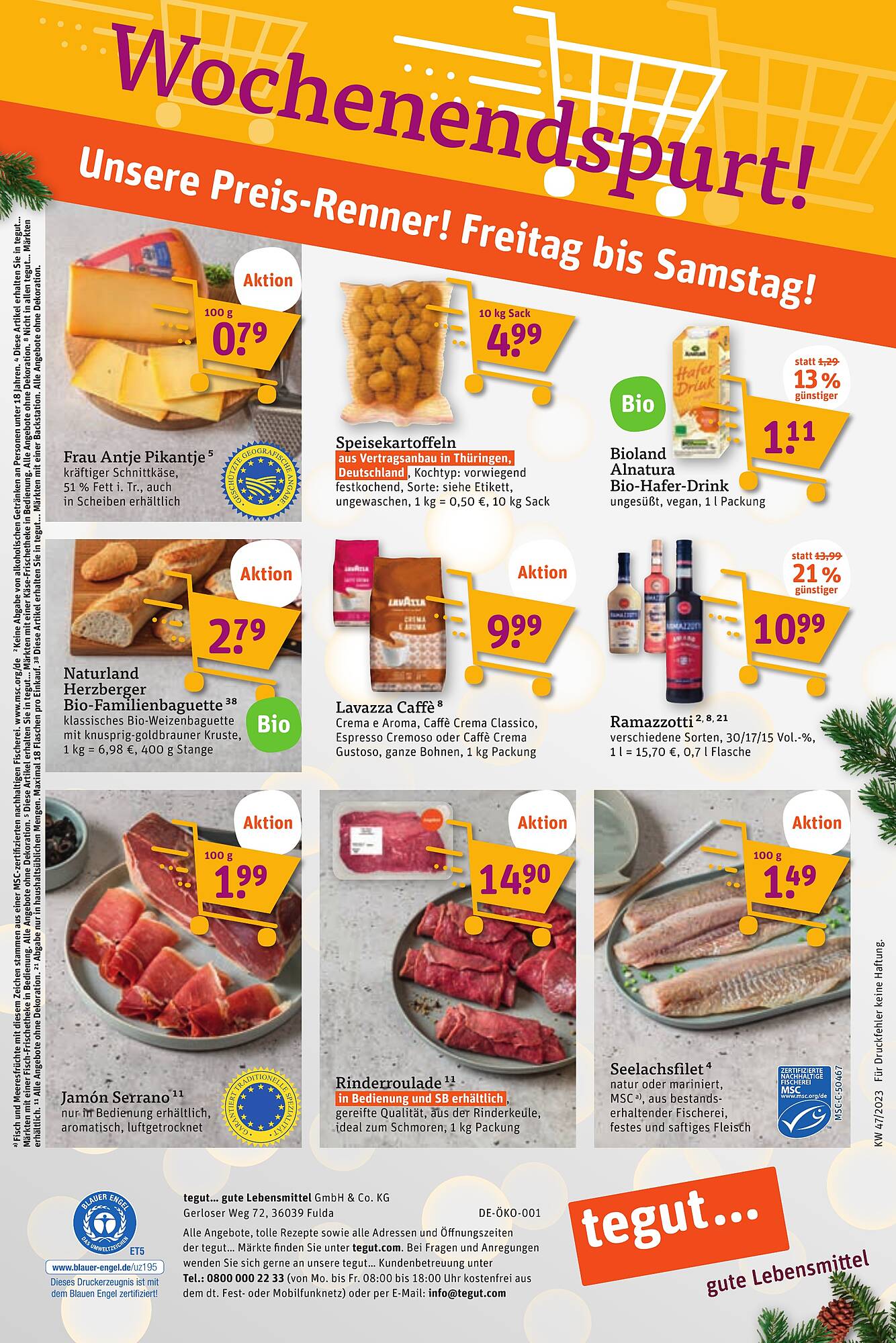 tegut Prospekt 20 – 25 November 2023 Seite 22